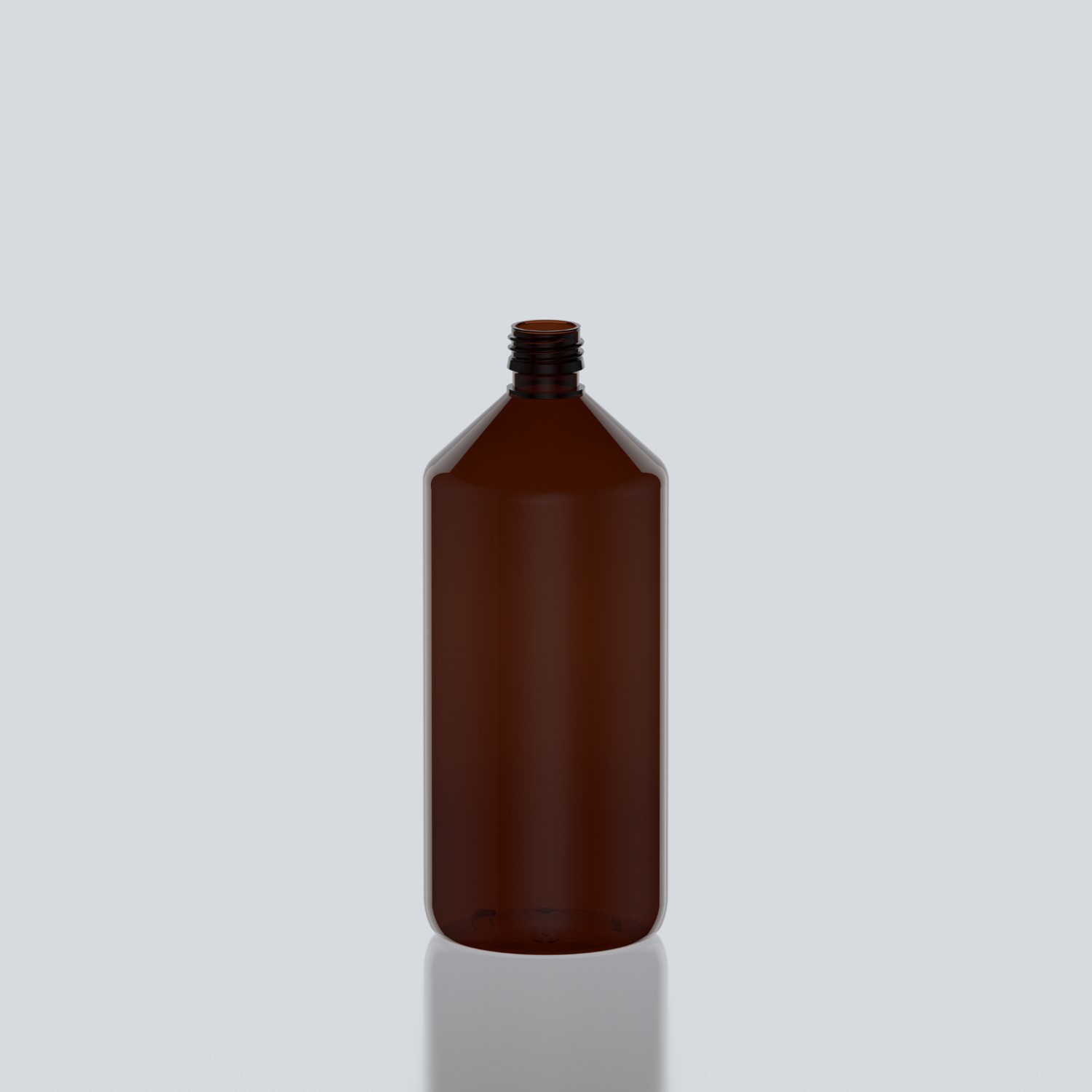 1000ml Veral PET Bottle - 28ROPP - Amber