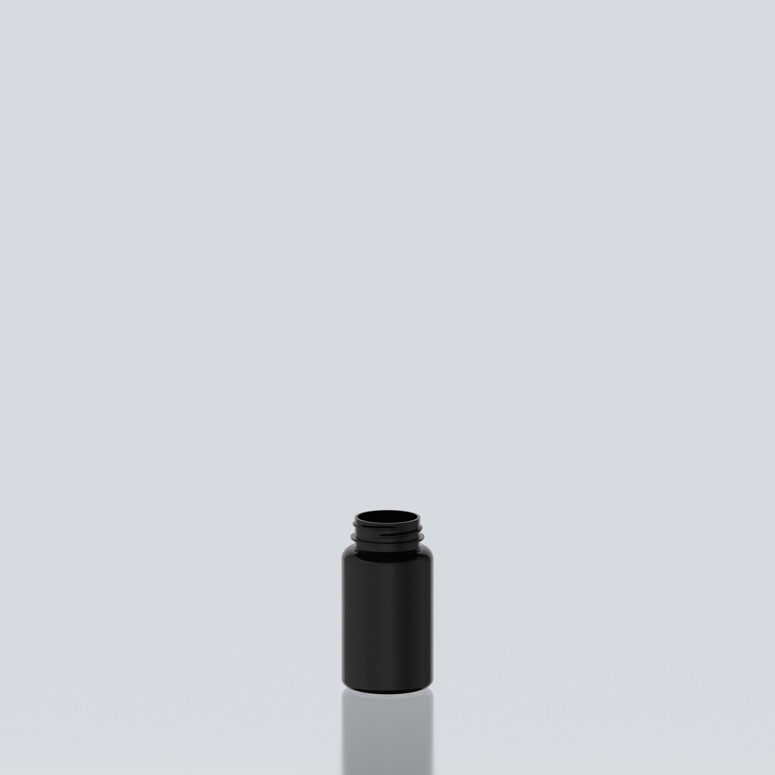 125ml PET Pill Jar - 38SP400 - Black