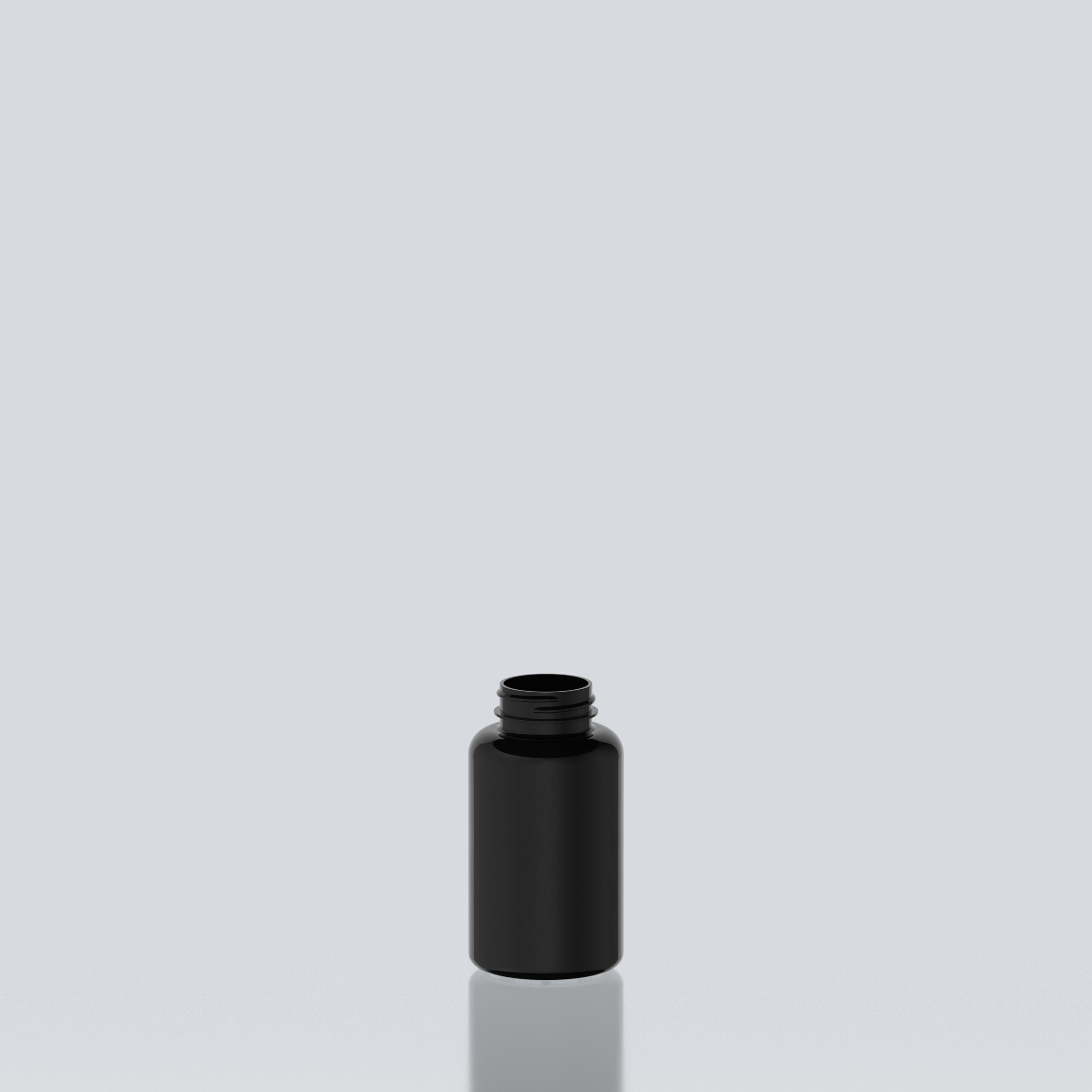200ml PET Pill Jar  - 38SP400 - Black