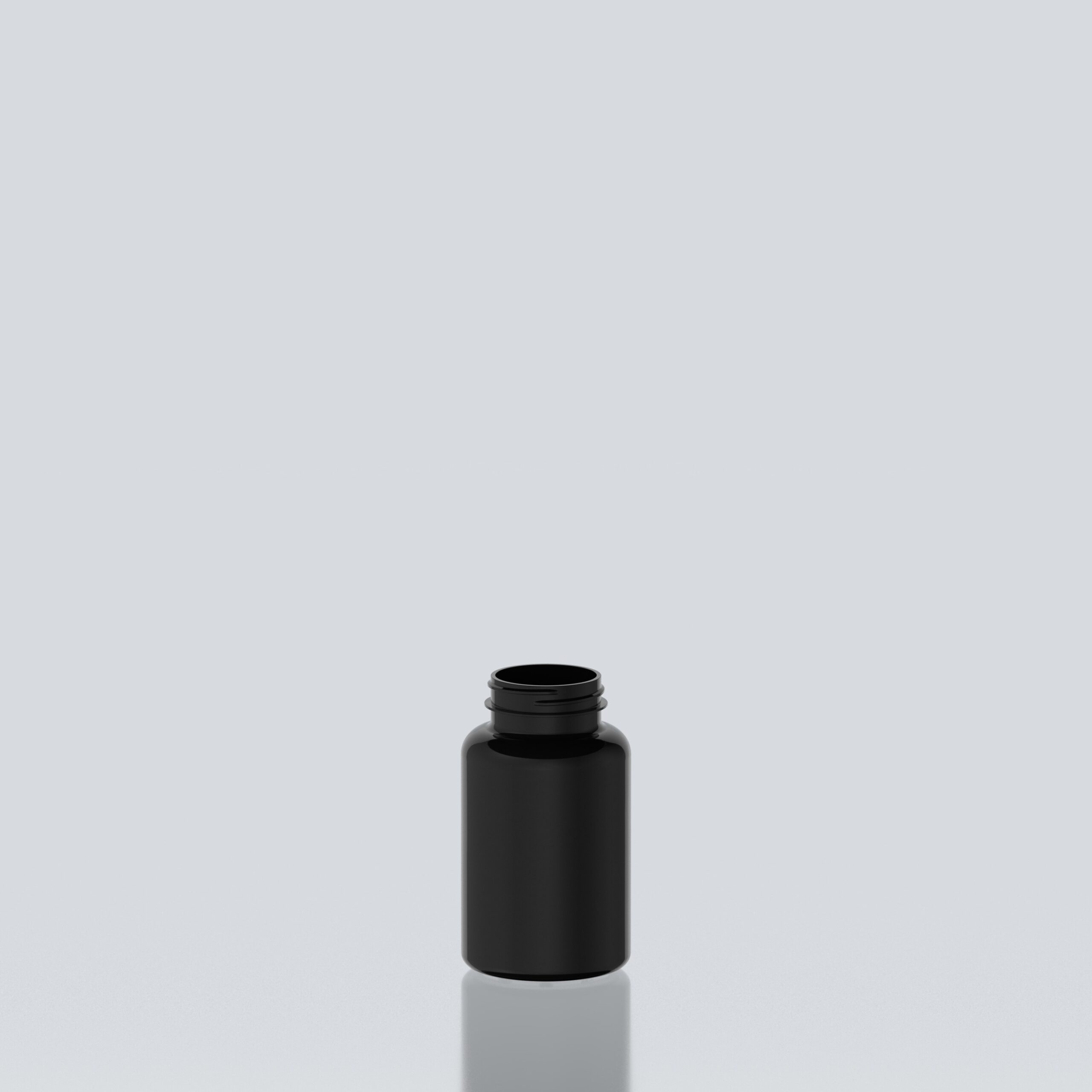 250ml PET Pill Jar - 45SP400 - Black