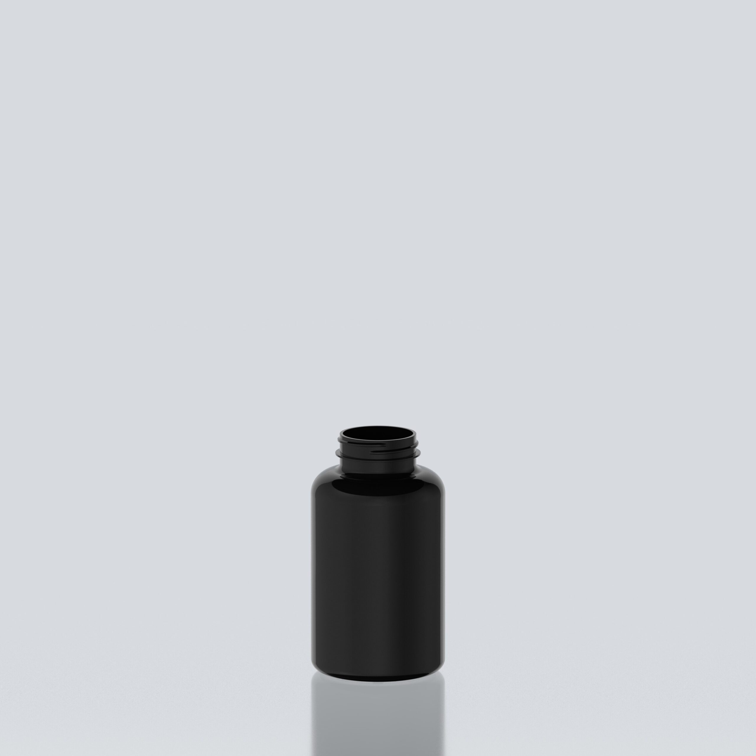 400ml PET Pill Jar - 45SP400 - Black