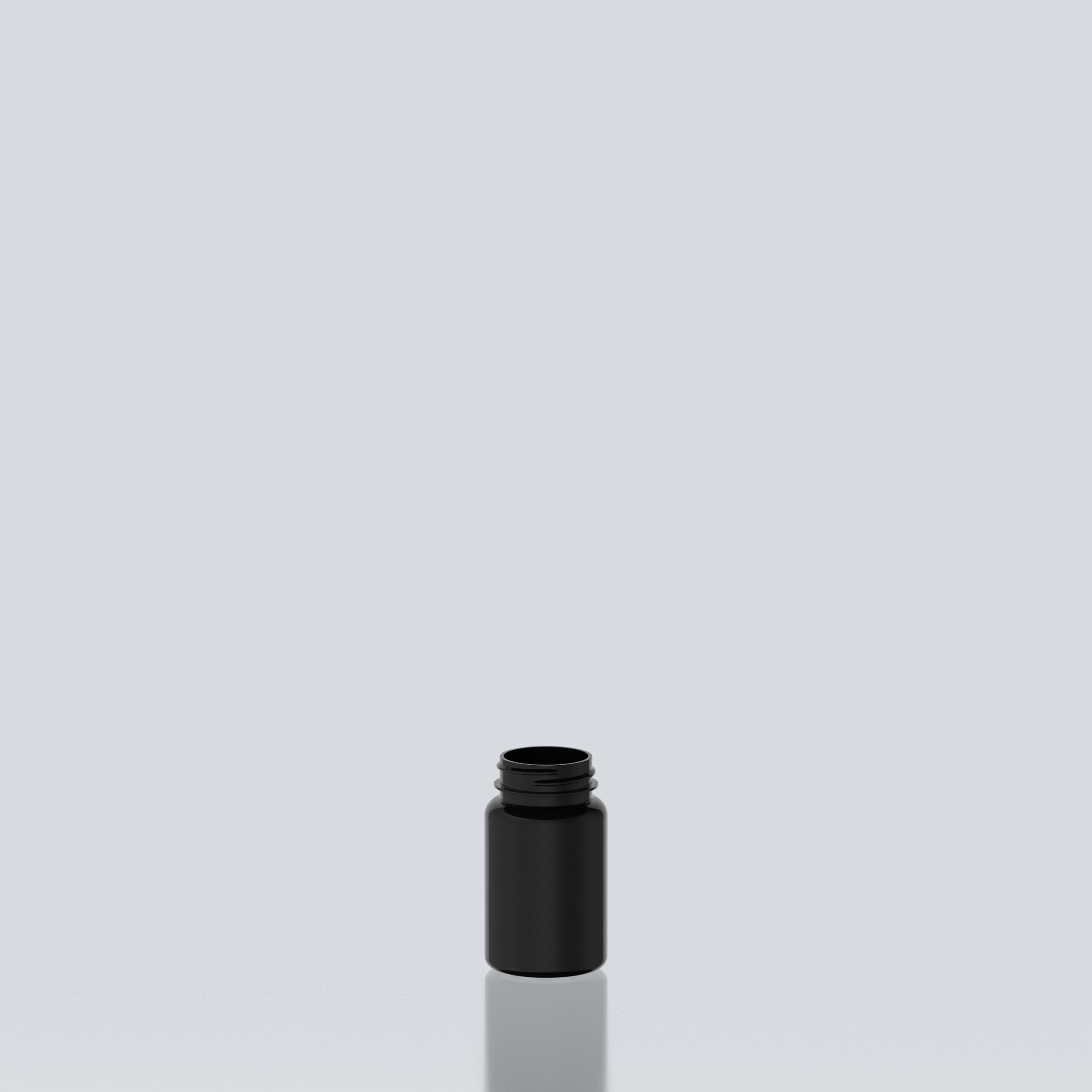 75ml PET Pill Jar - 38SP400 - Black