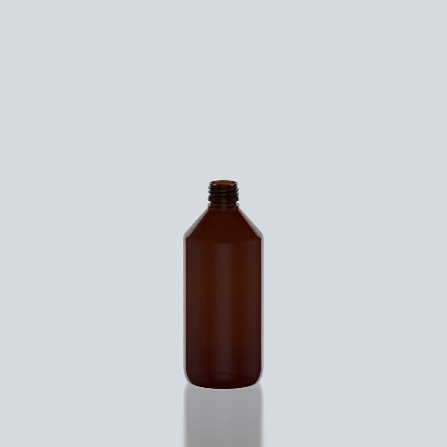 500ml Stretched Veral PET Bottle - 28ROPP - Amber