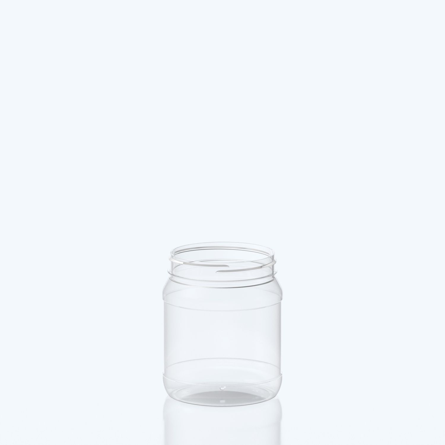 1000ml Round PET Jar - 100SP400 - Clear