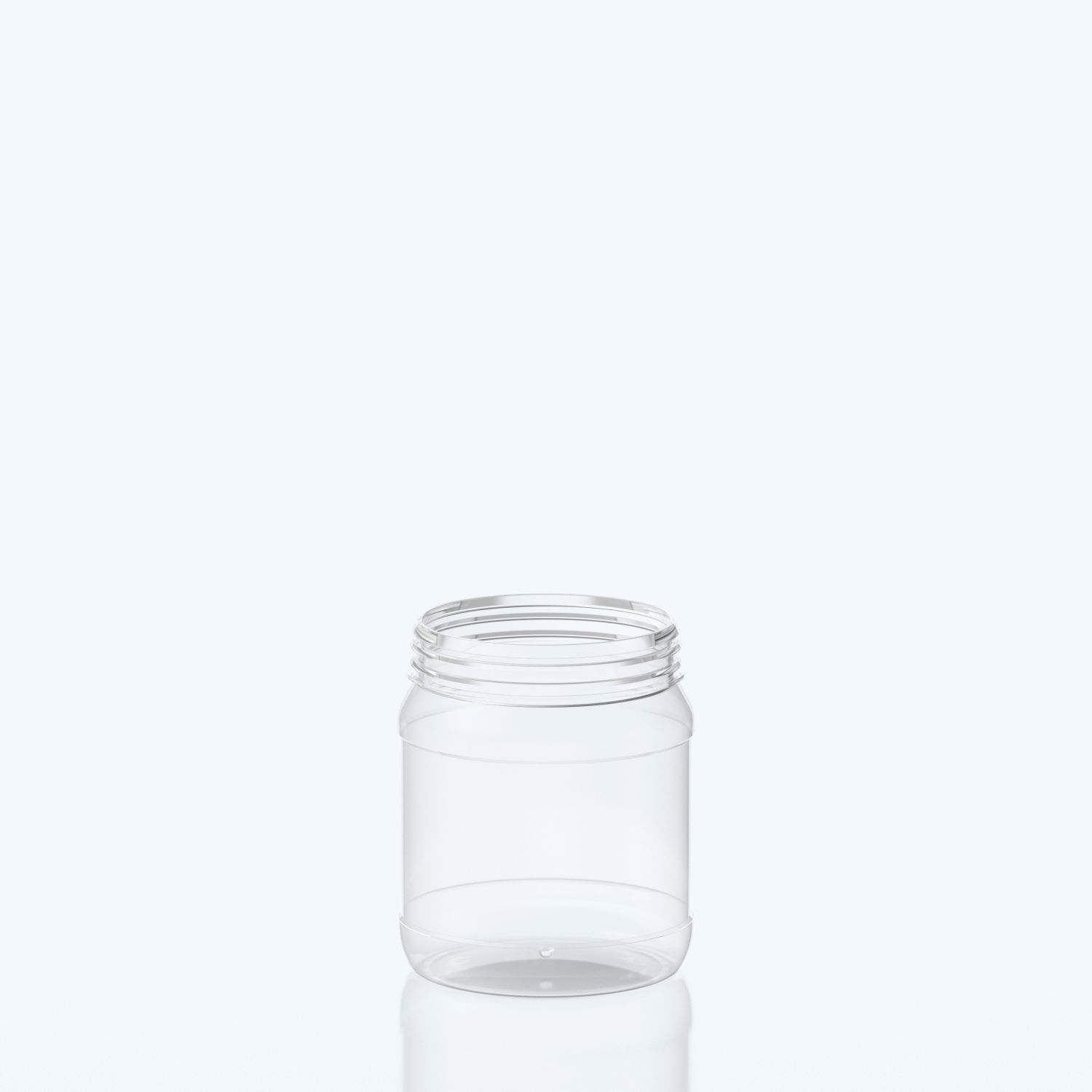 1000ml Round PET Jar - 102SNAP - Clear