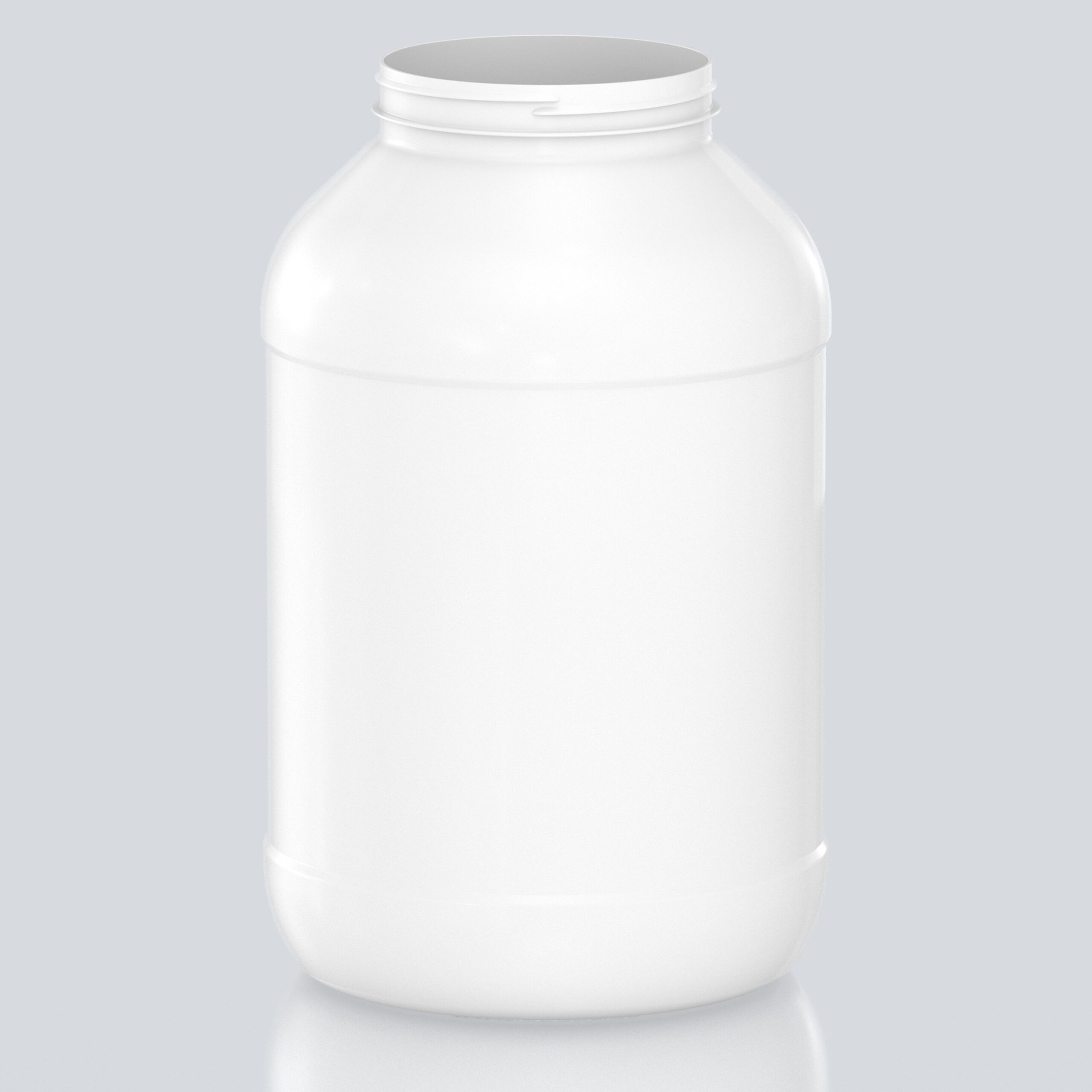10L Round PET Jar - 127Special - White