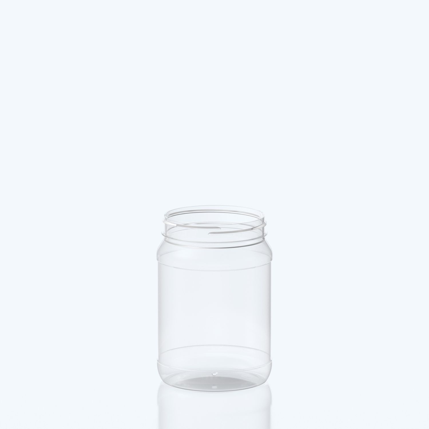 1250ml Round PET Jar - 100SP400 - Clear