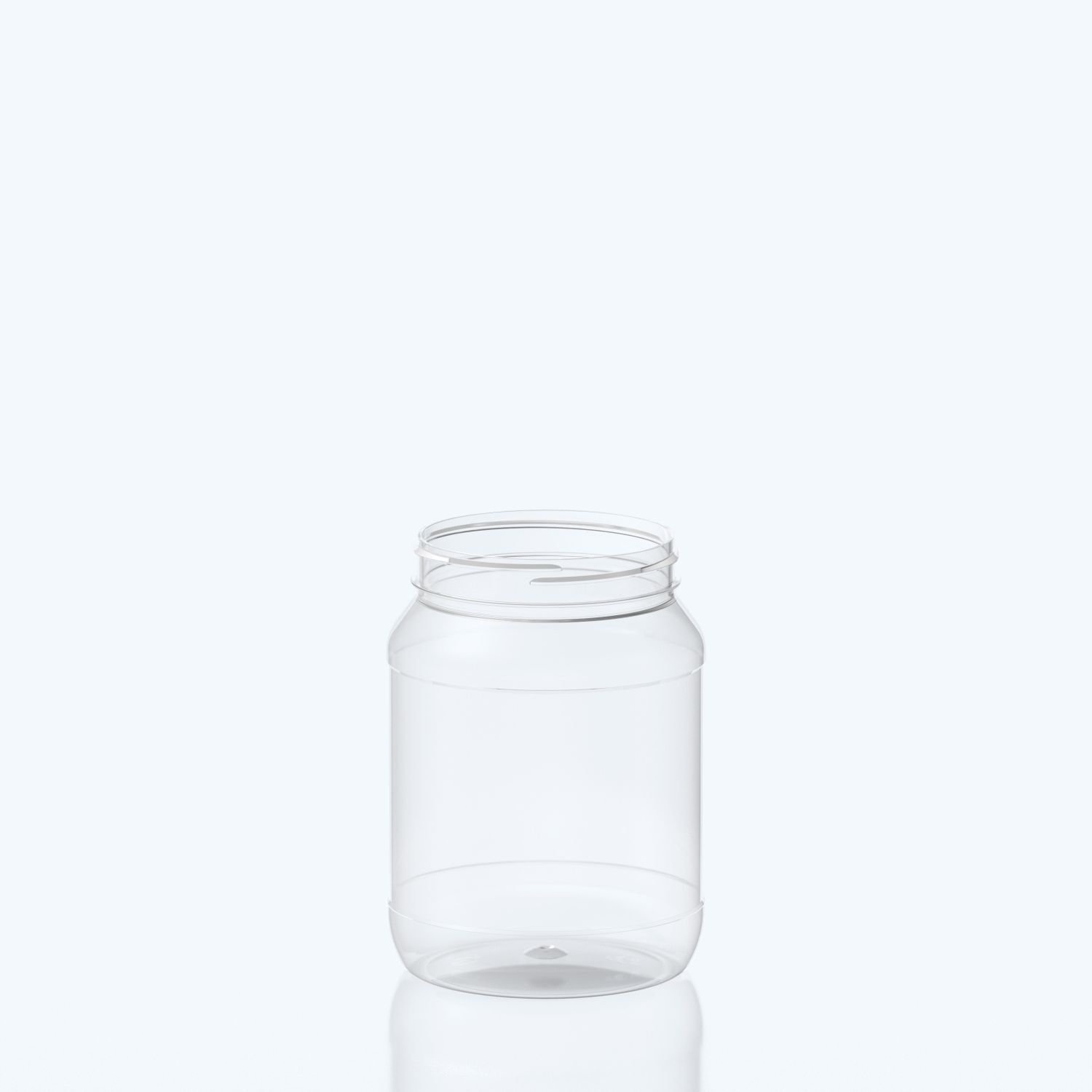1750ml Round PET Jar - 100SP400 - Clear