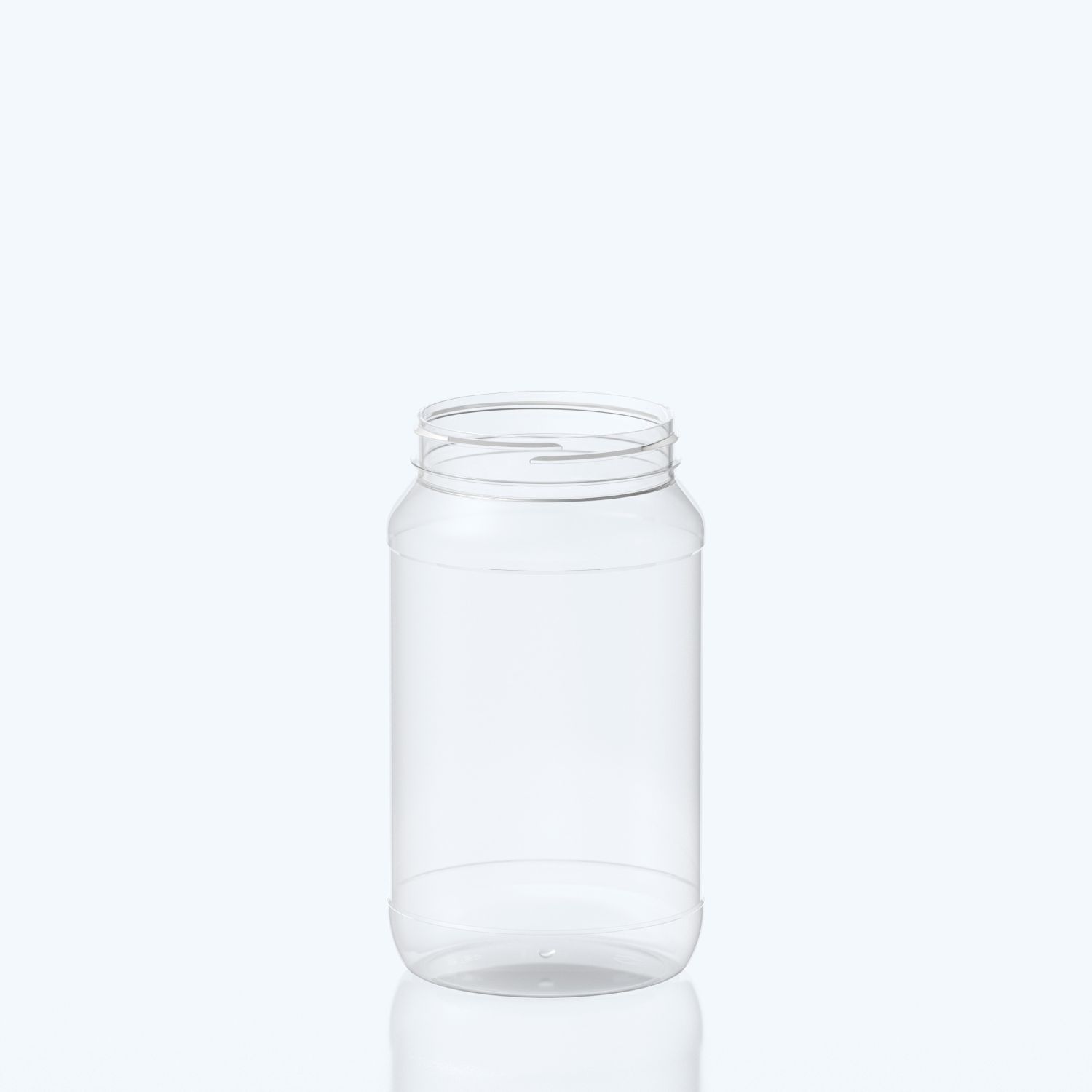 2000ml Round PET Jar - 100SP400 - Clear