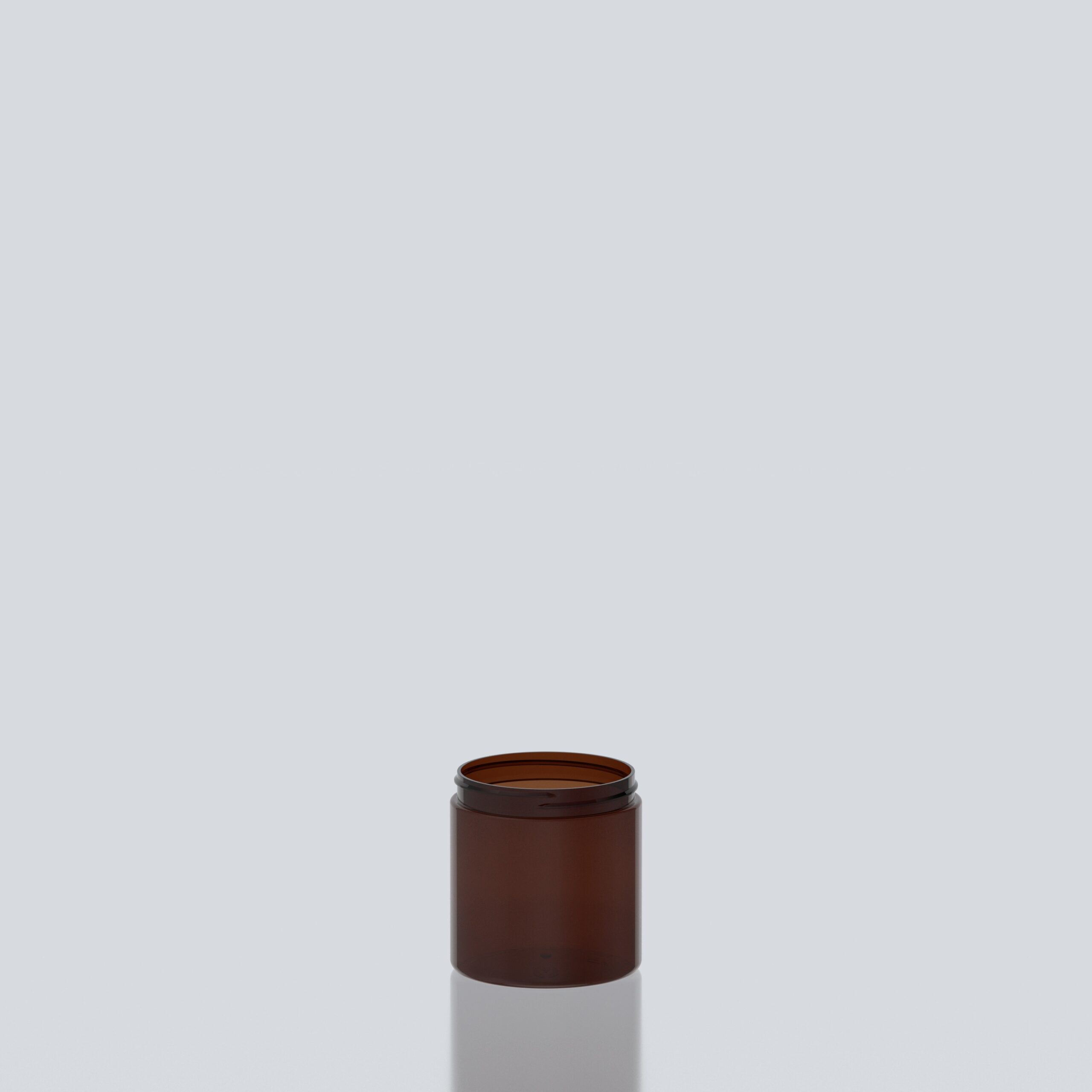 250ml Cylindrical PET Jar - 70SP400 - Amber