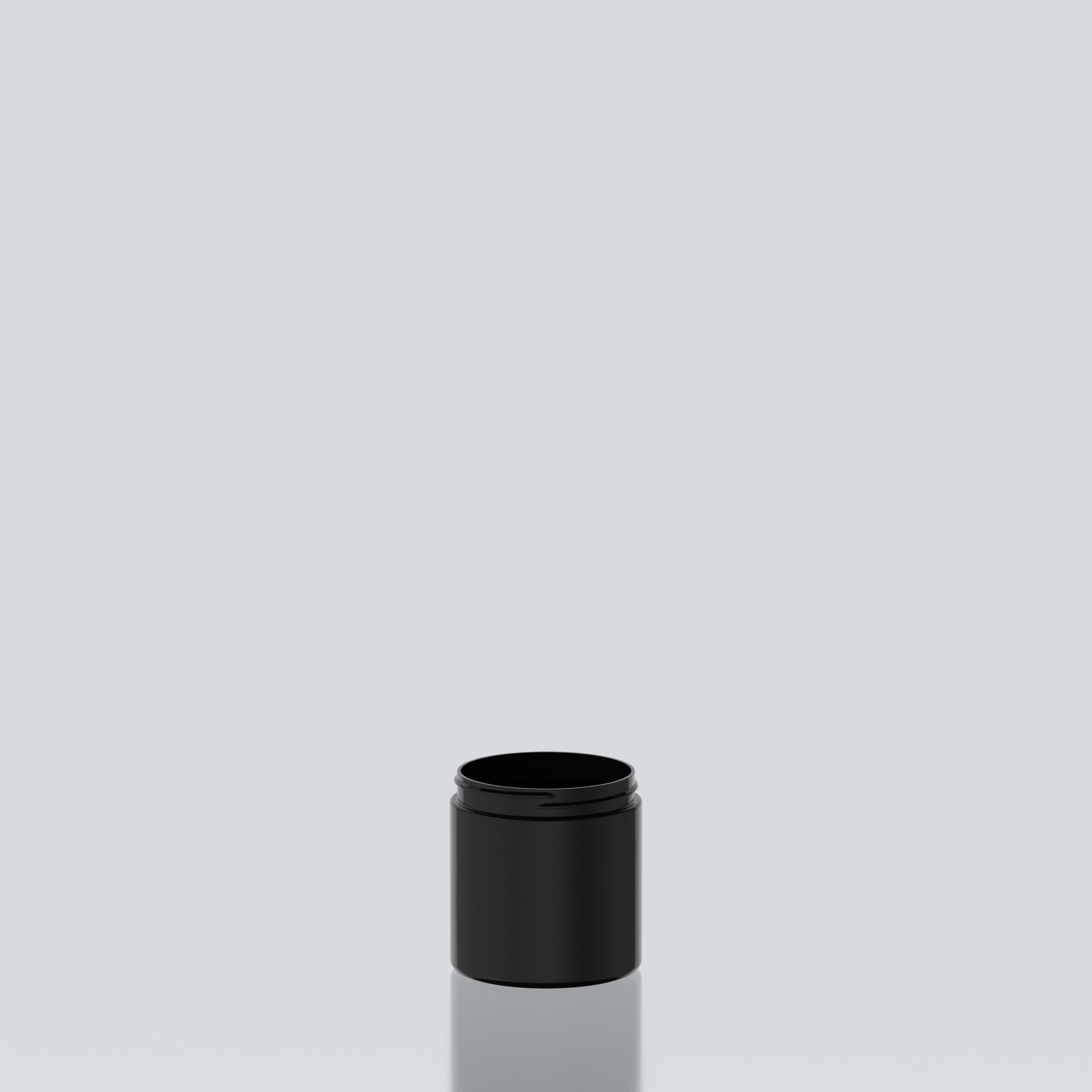 250ml Cylindrical PET Jar - 70SP400 - Black