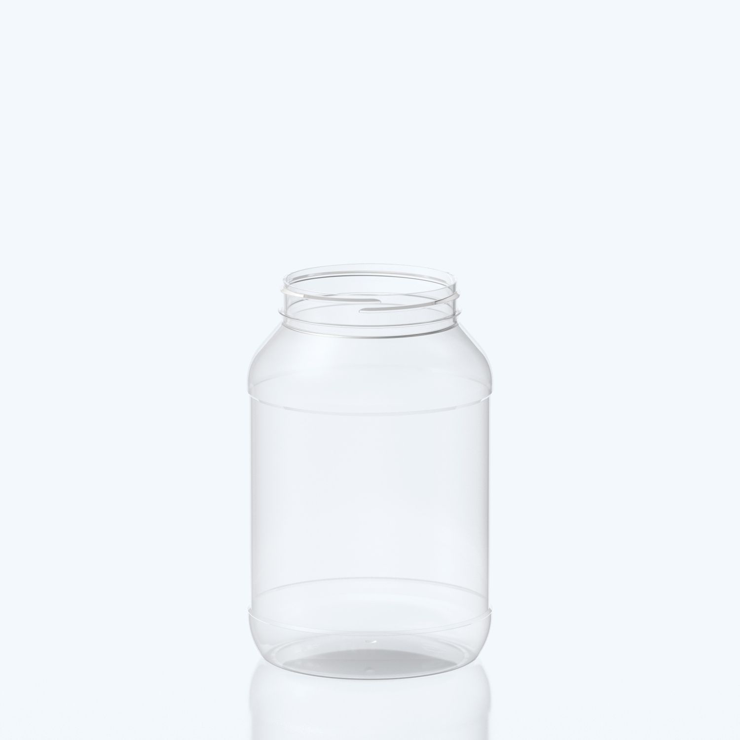 2500ml Round PET Jar - 100SP400 - Clear