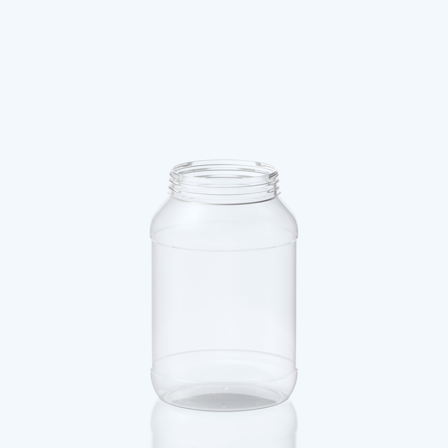 2500ml Round PET Jar - 102SNAP - Clear