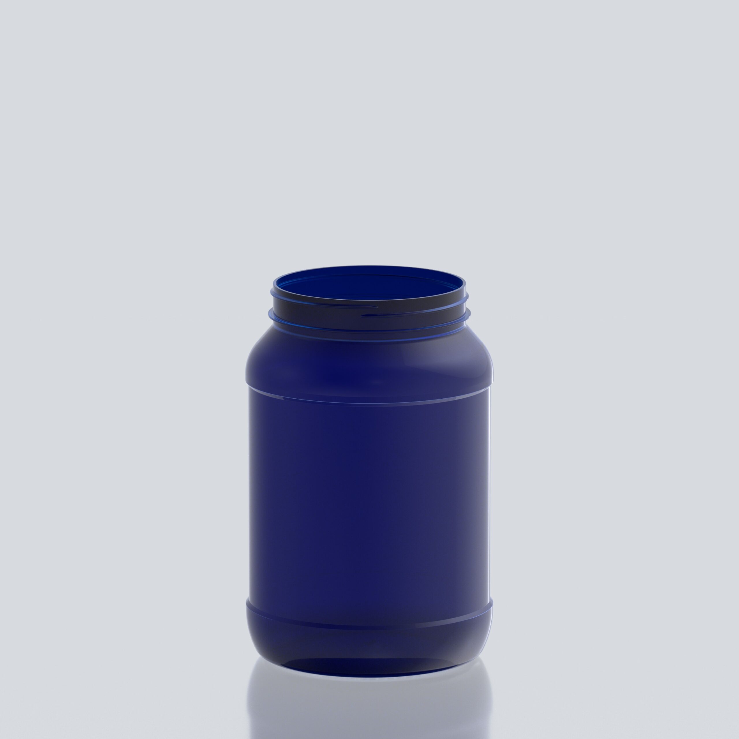 2500ml Round PET Jar - 110SP400 - Blue