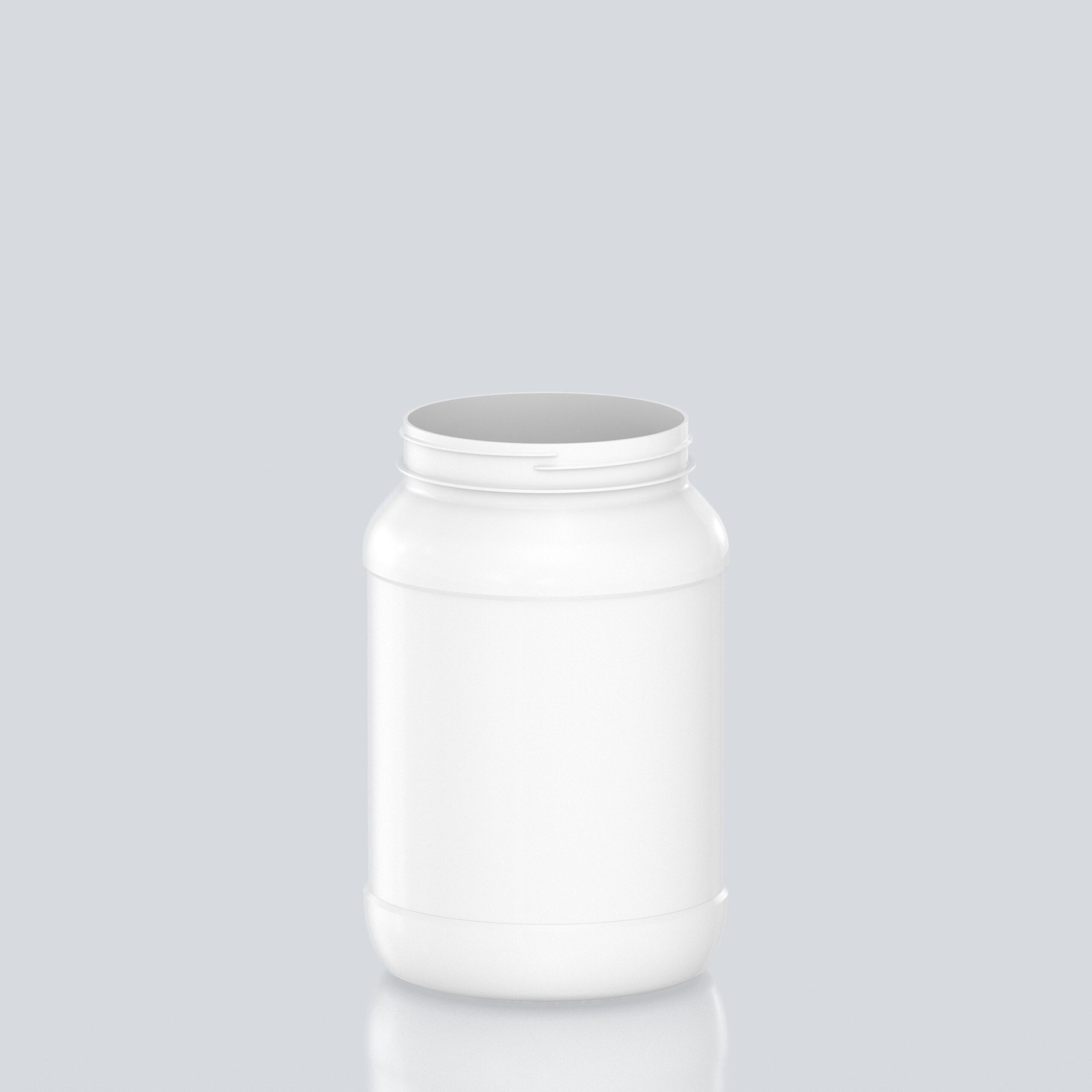 2500ml Round PET Jar - 110SP400 - White