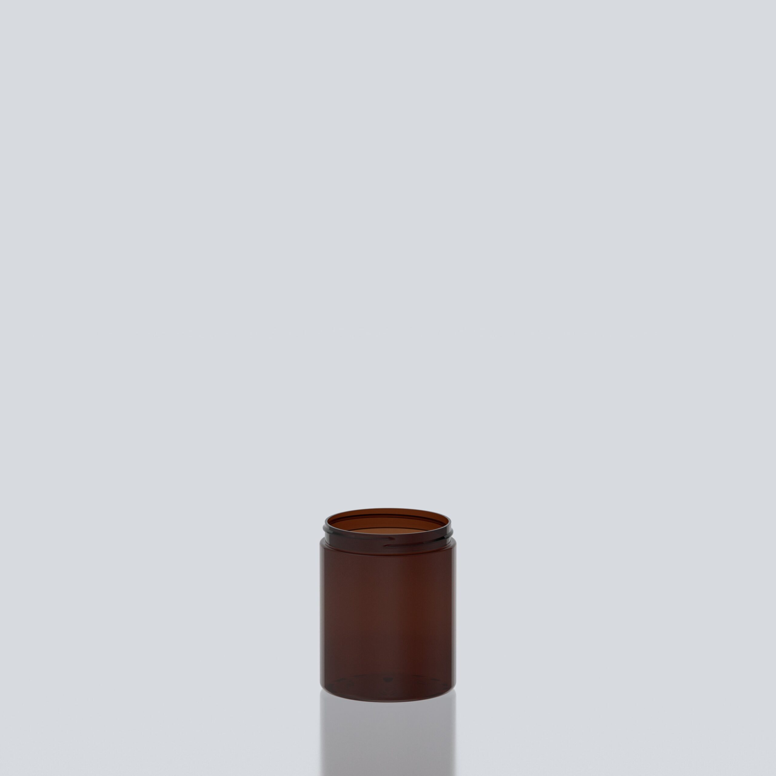 300ml Cylindrical PET Jar - 70SP400 - Amber
