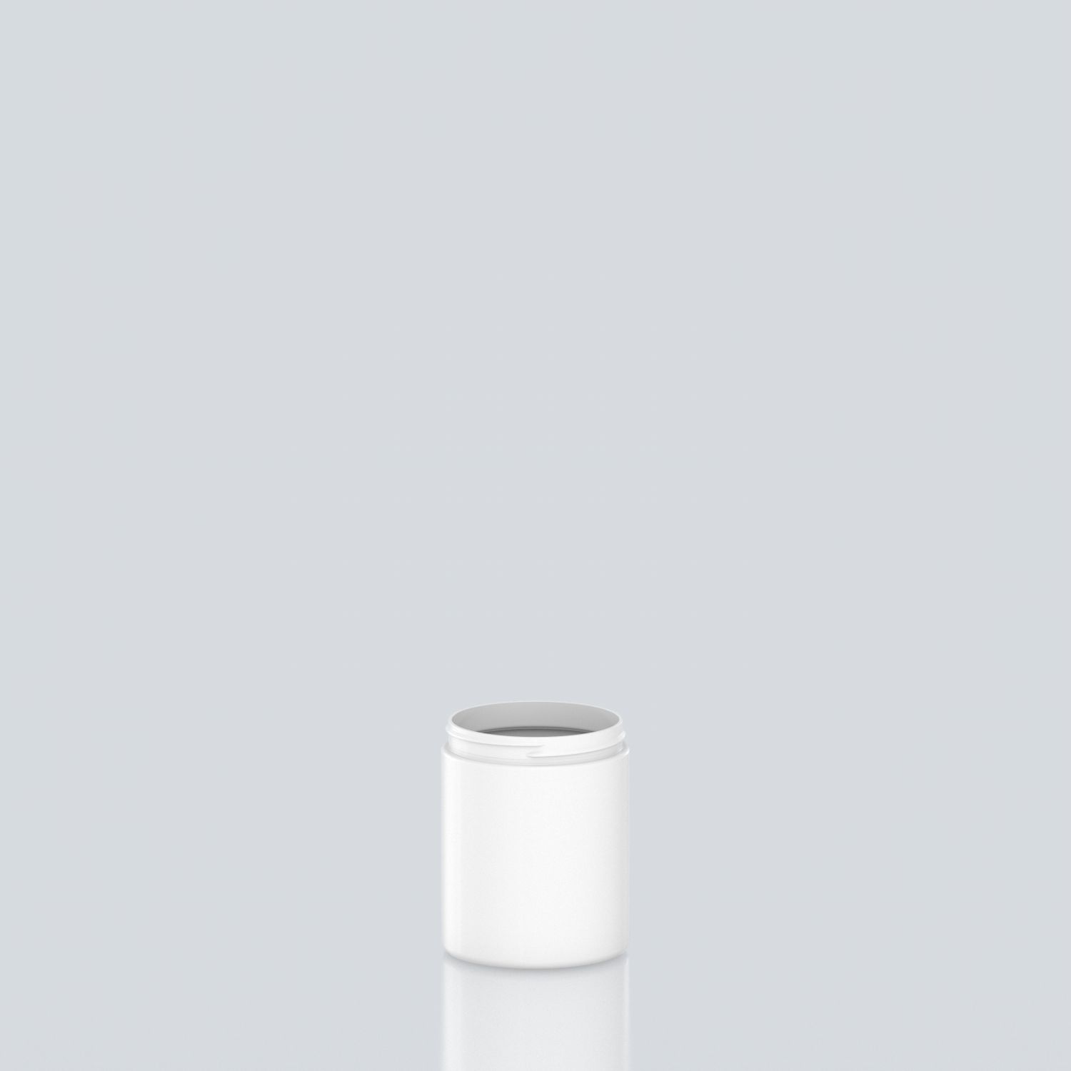 300ml Cylindrical PET Jar - 70SP400 - White