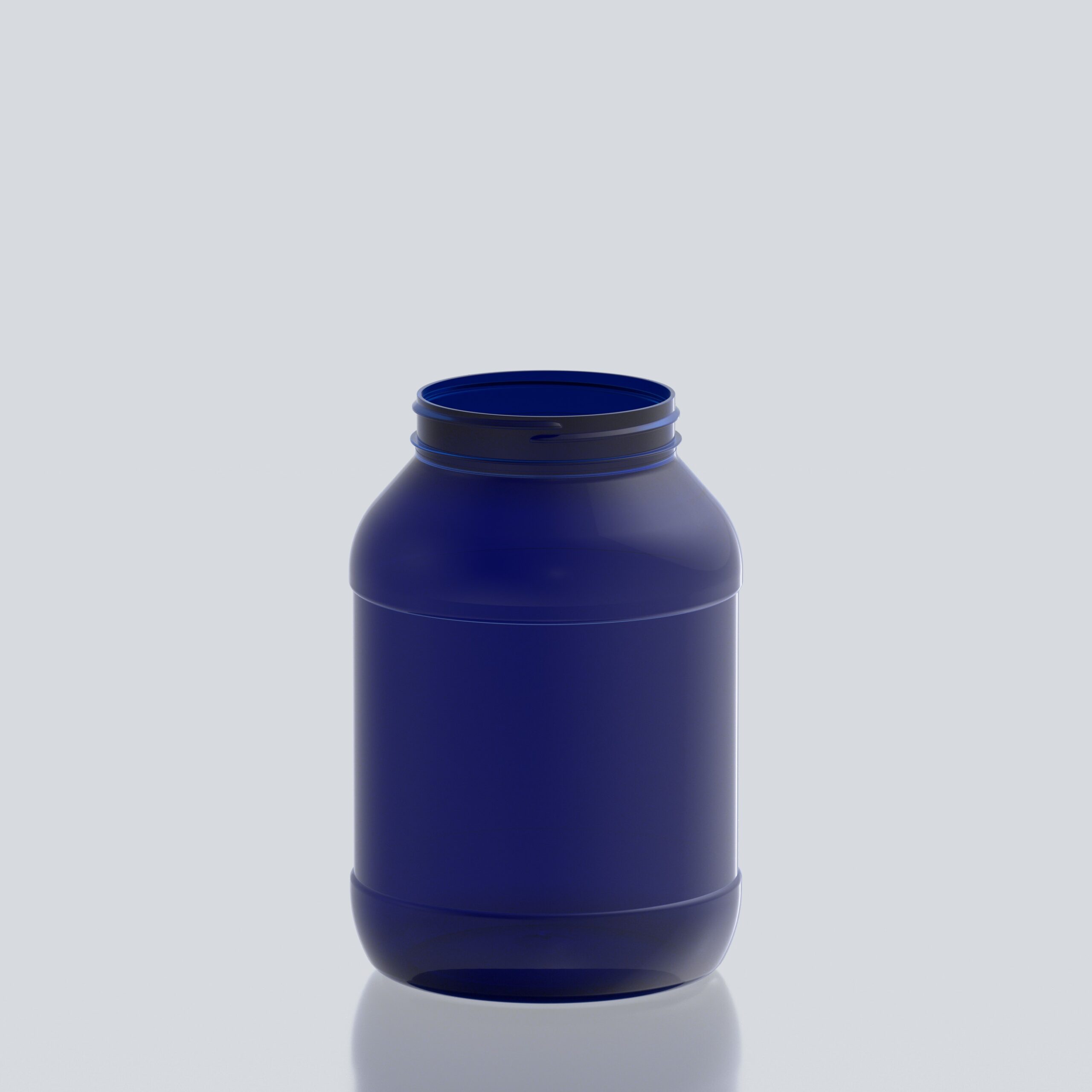 3000ml Round PET Jar - 100SP400 - Blue