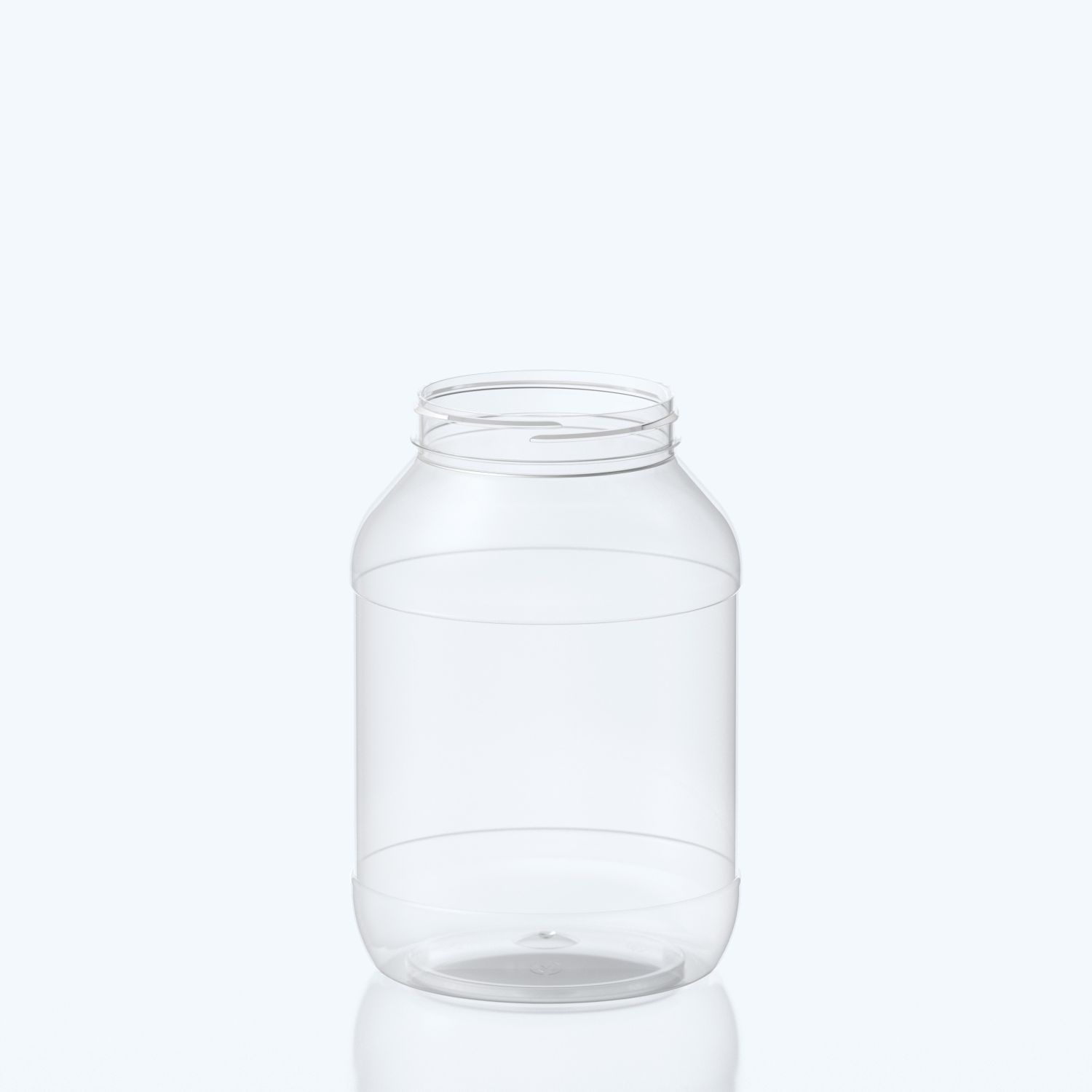 3000ml Round PET Jar - 100SP400 - Clear