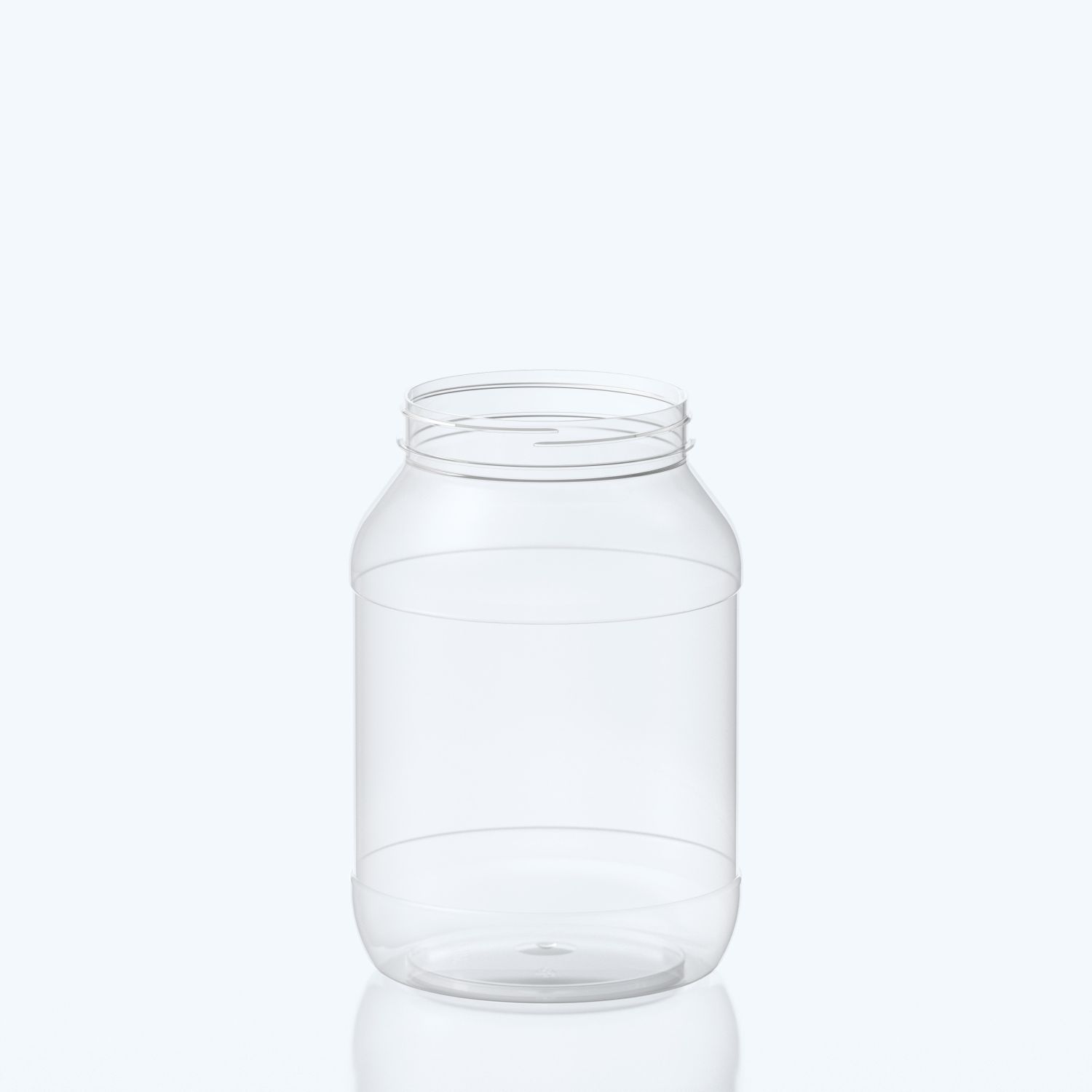 3000ml Round PET Jar - 110SP400 - Clear