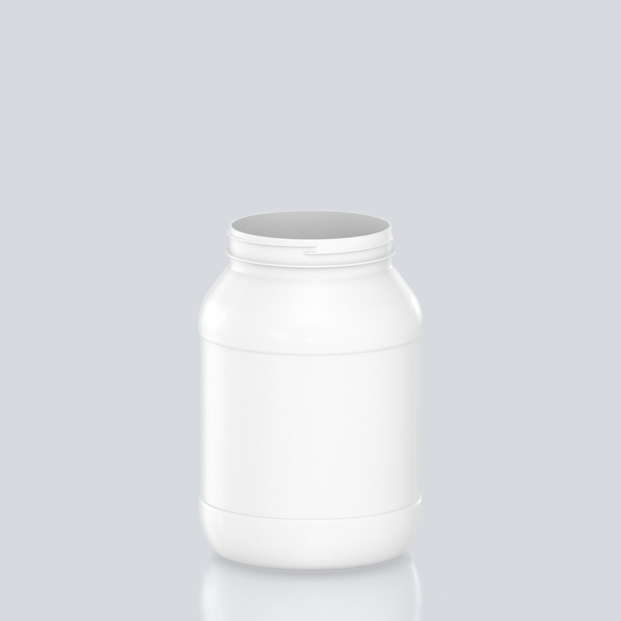 3000ml Round PET Jar - 110SP400 - White