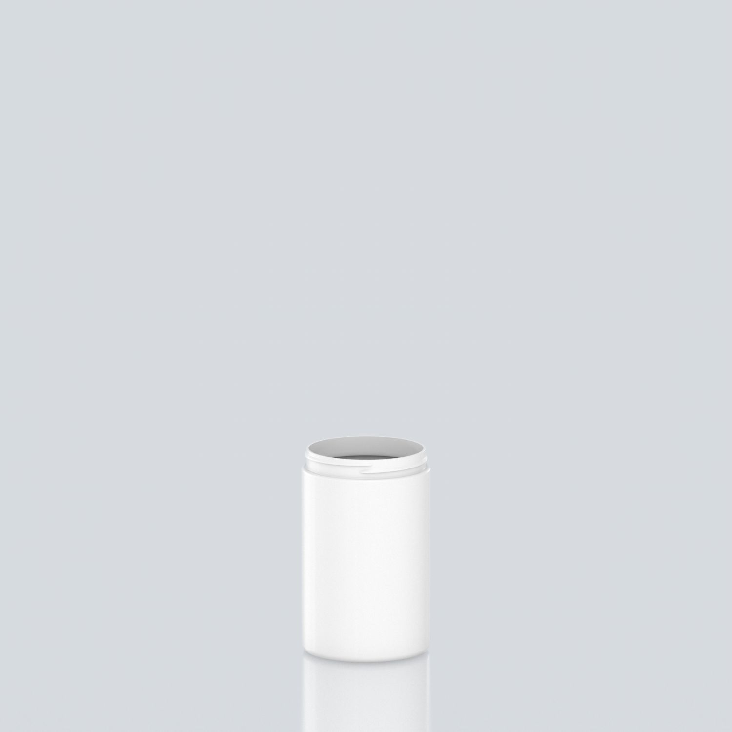 400ml Cylindrical PET jar - 70SP400 - White