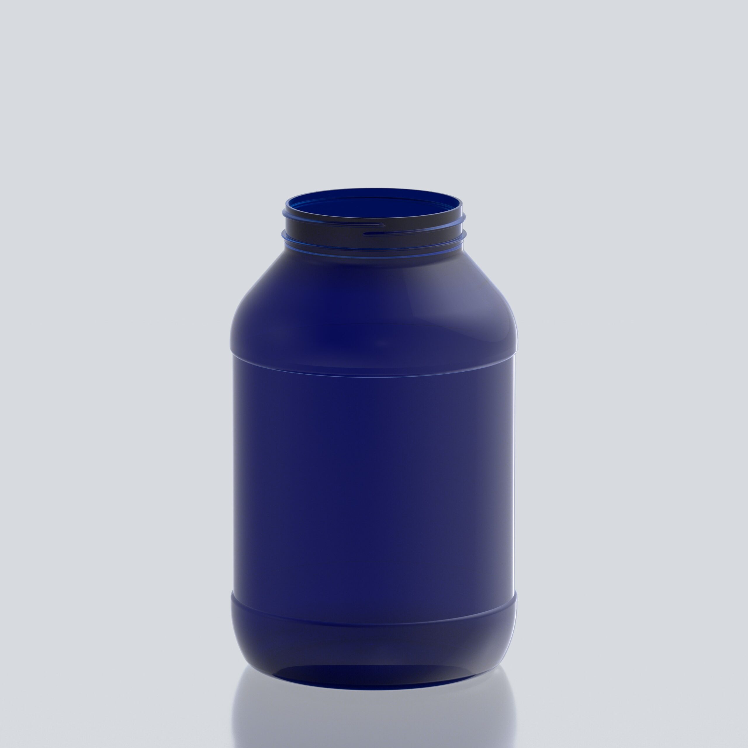4000ml Round PET Jar - 100SP400 - Blue