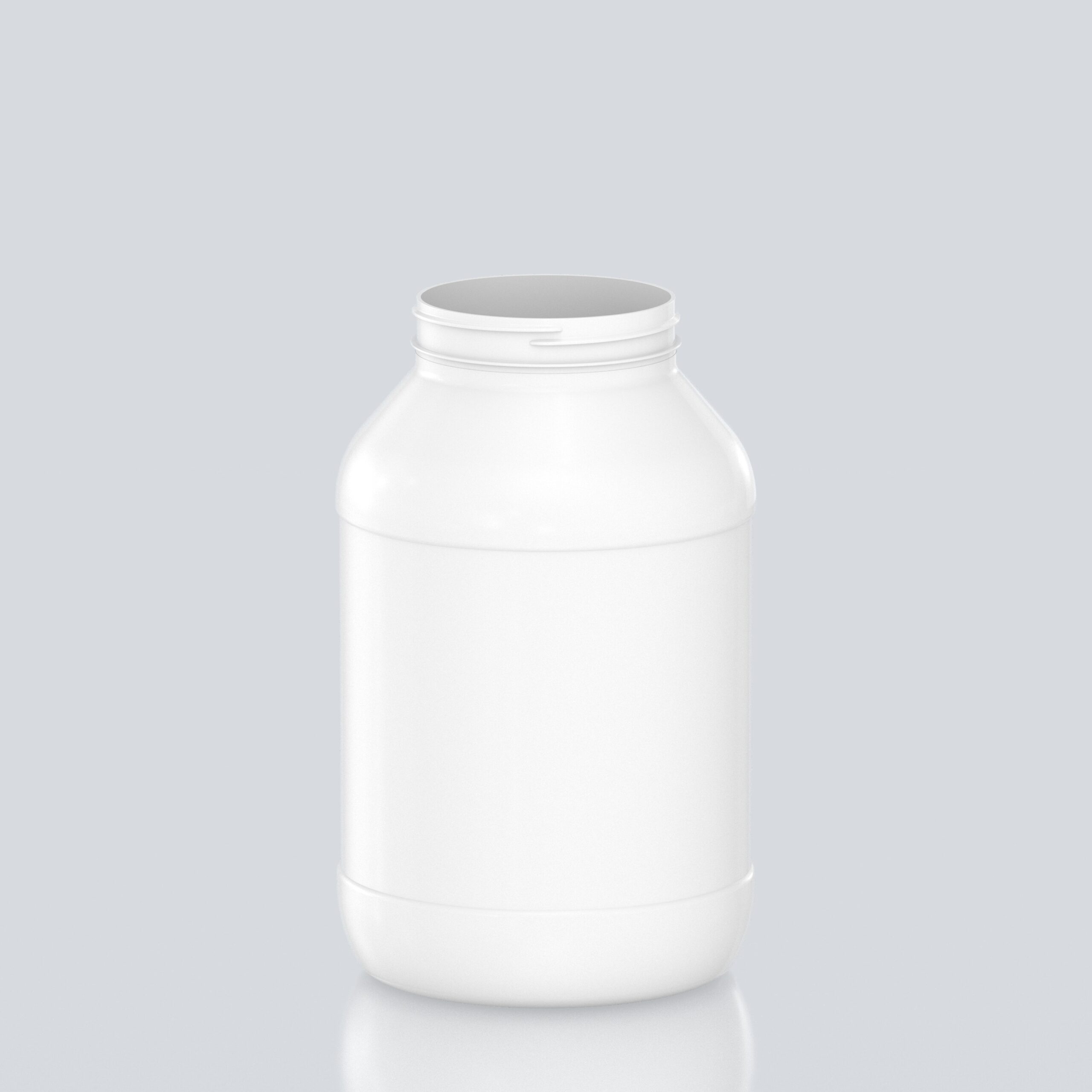 4000ml Round PET Jar - 100SP400 - White