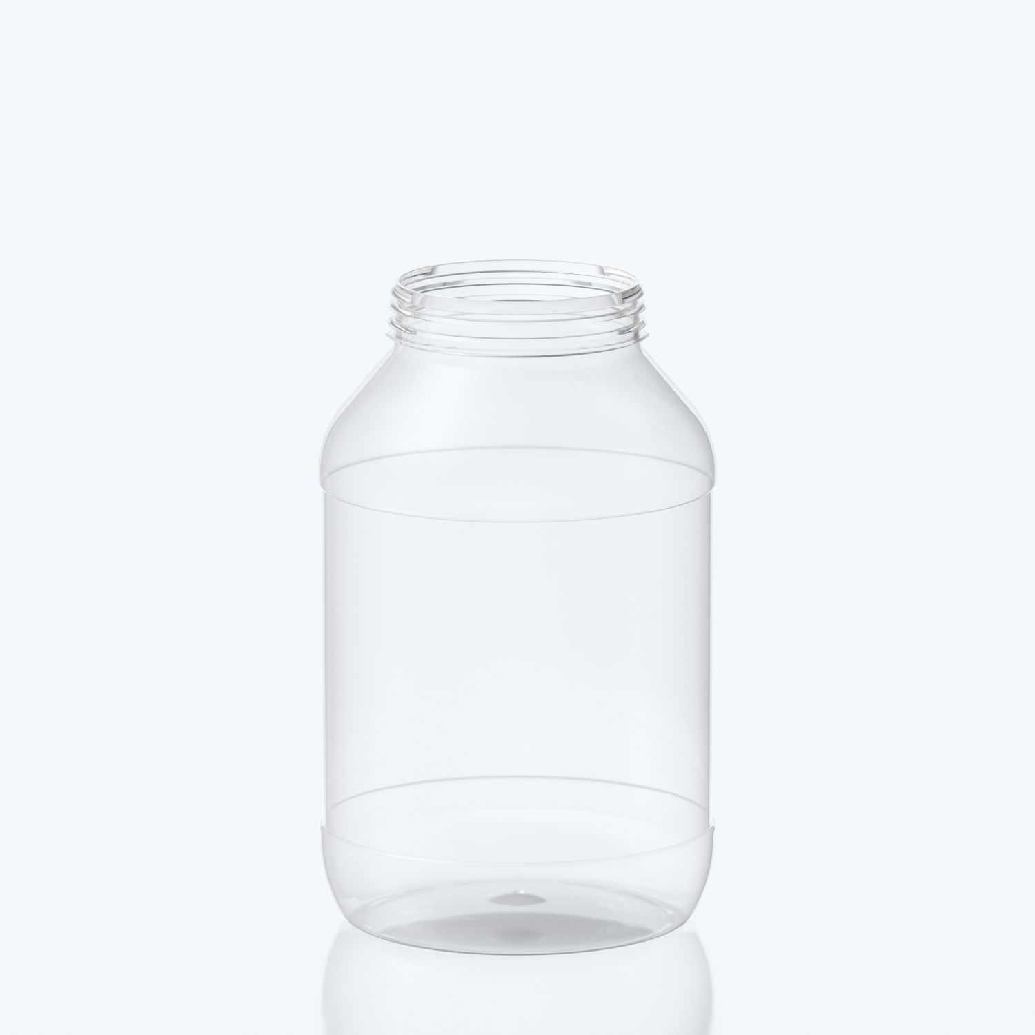 4000ml Round PET Jar - 102SNAP - Clear