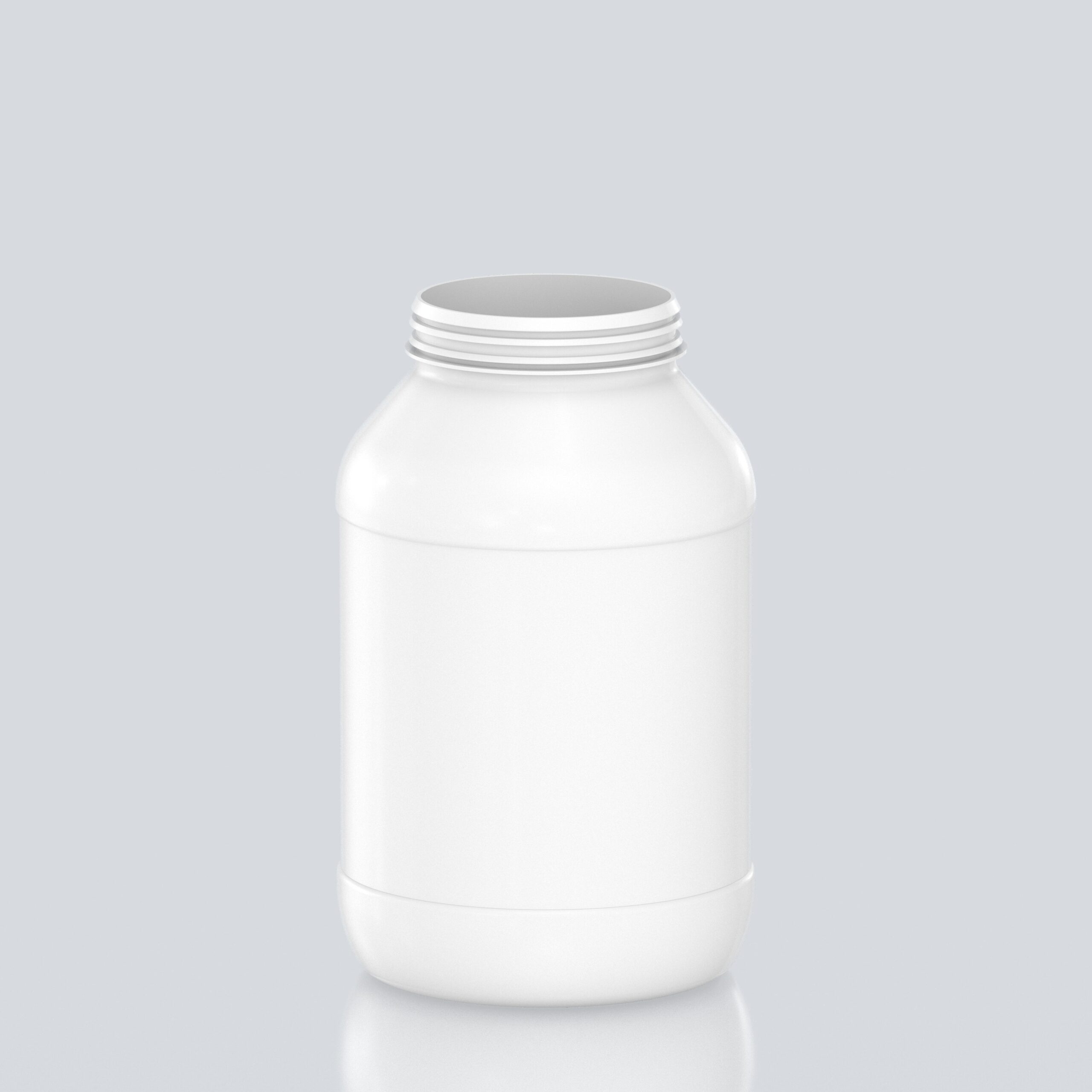 4000ml Round PET Jar - 102SNAP - White