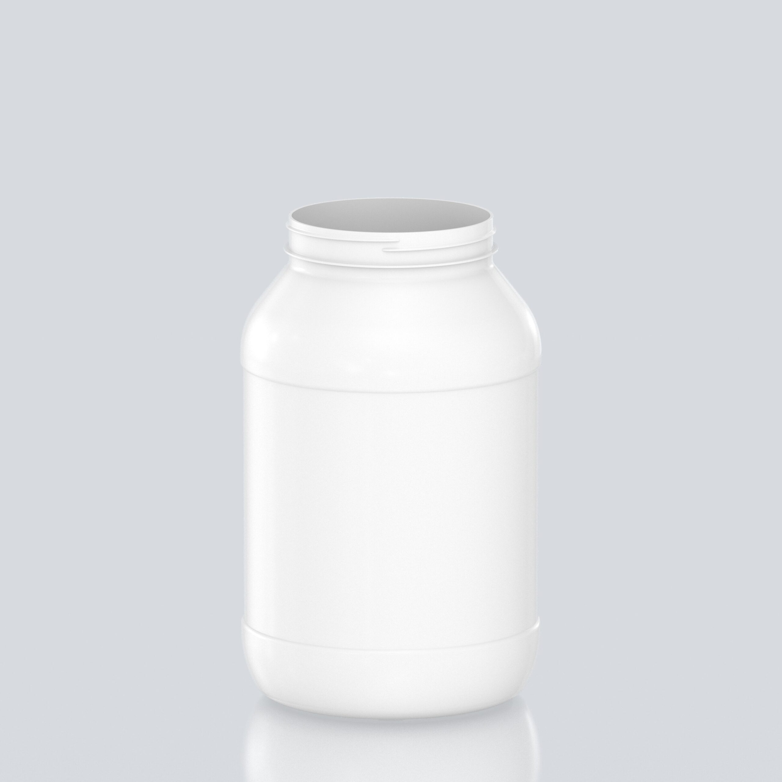 4000ml Round PET Jar - 110SP400 - White