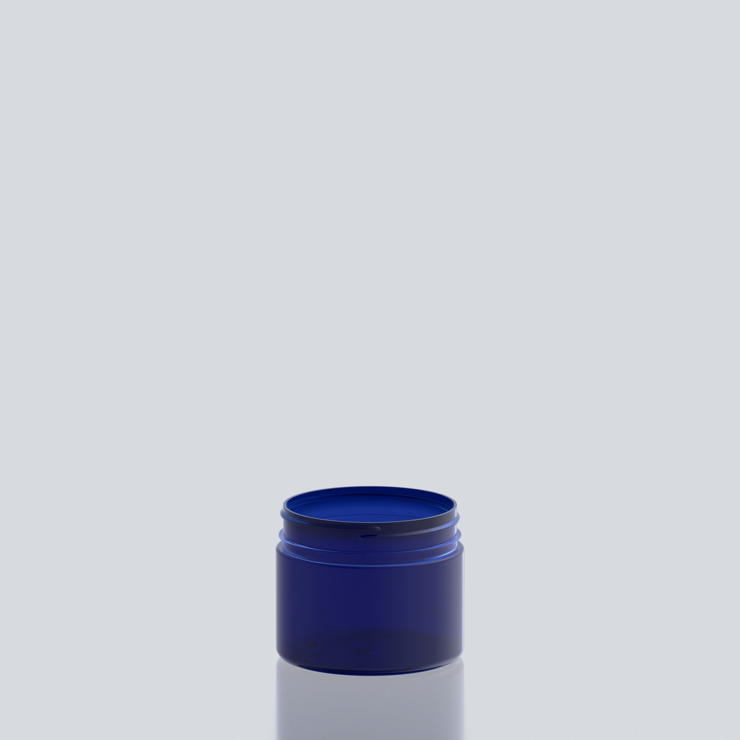 500ml Cylindrical High Neck PET Jar  - 100SP400 high - Blue