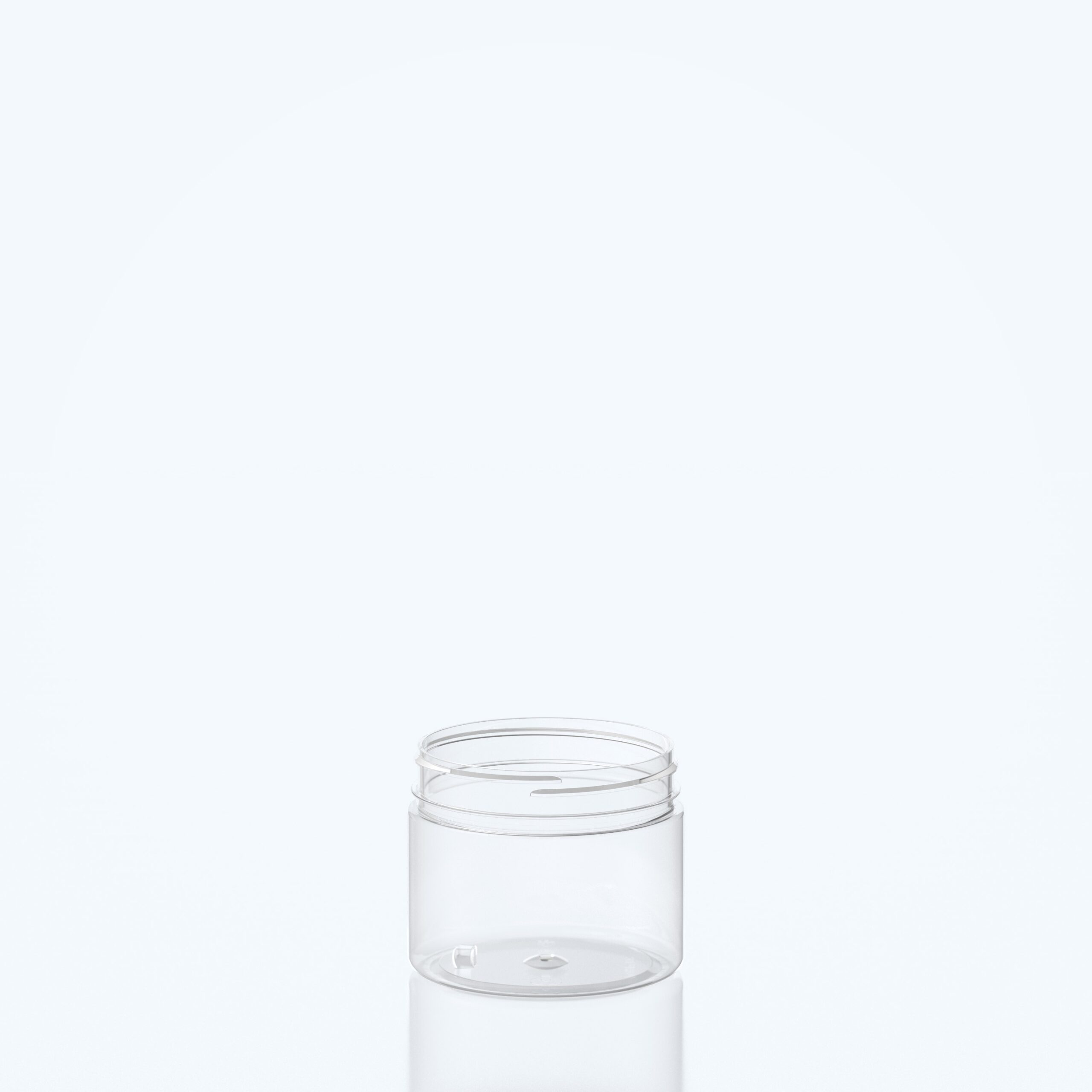 500ml Cylindrical High Neck PET Jar  - 100SP400 high - Clear