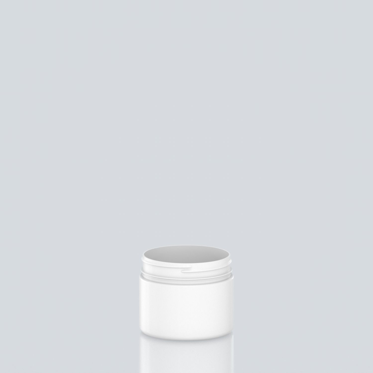 500ml Cylindrical High Neck PET Jar  - 100SP400 high - White