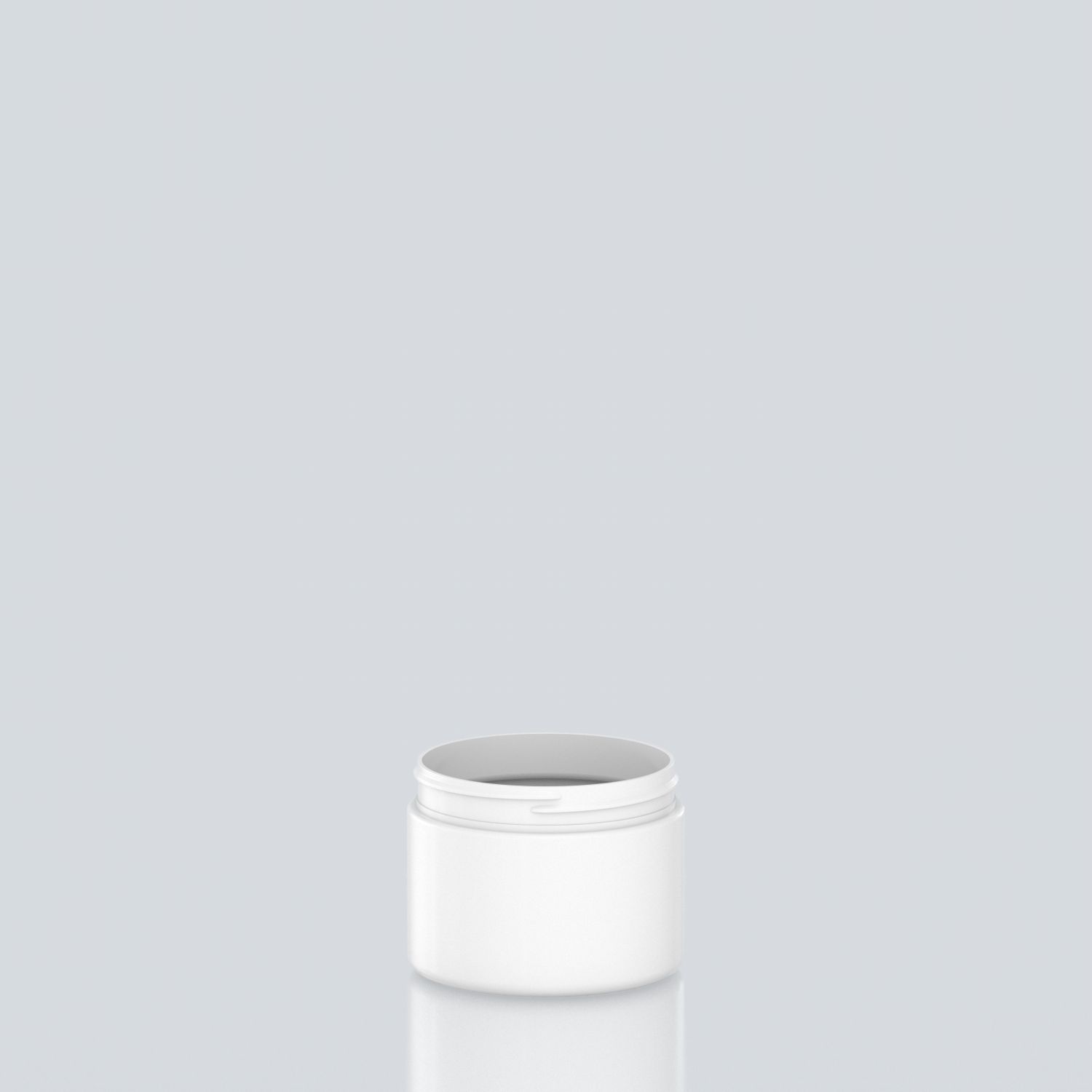 500ml Cylindrical PET Jar - 100SP400 - White 