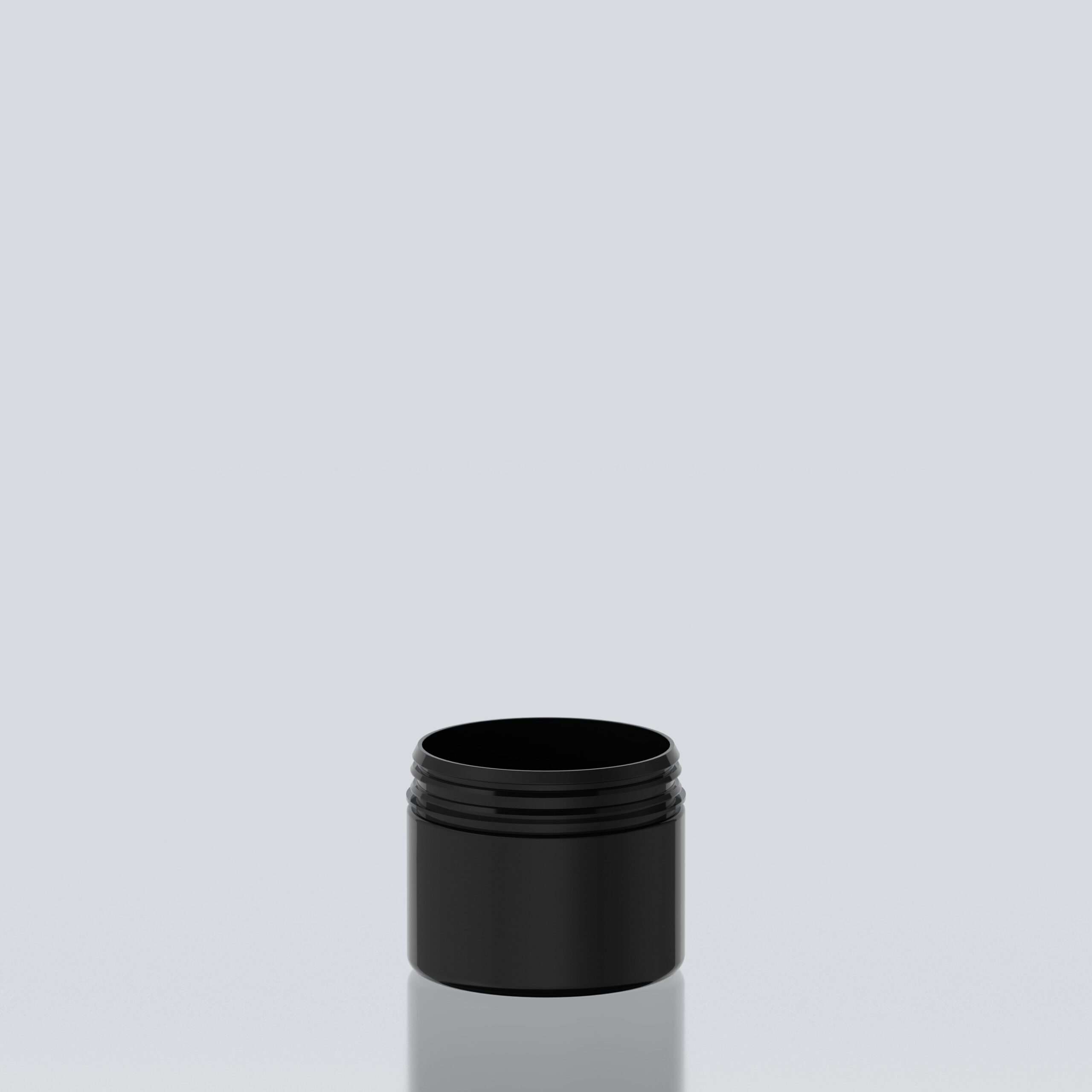 500ml Cylindrical PET Jar - 102SNAP - Black 