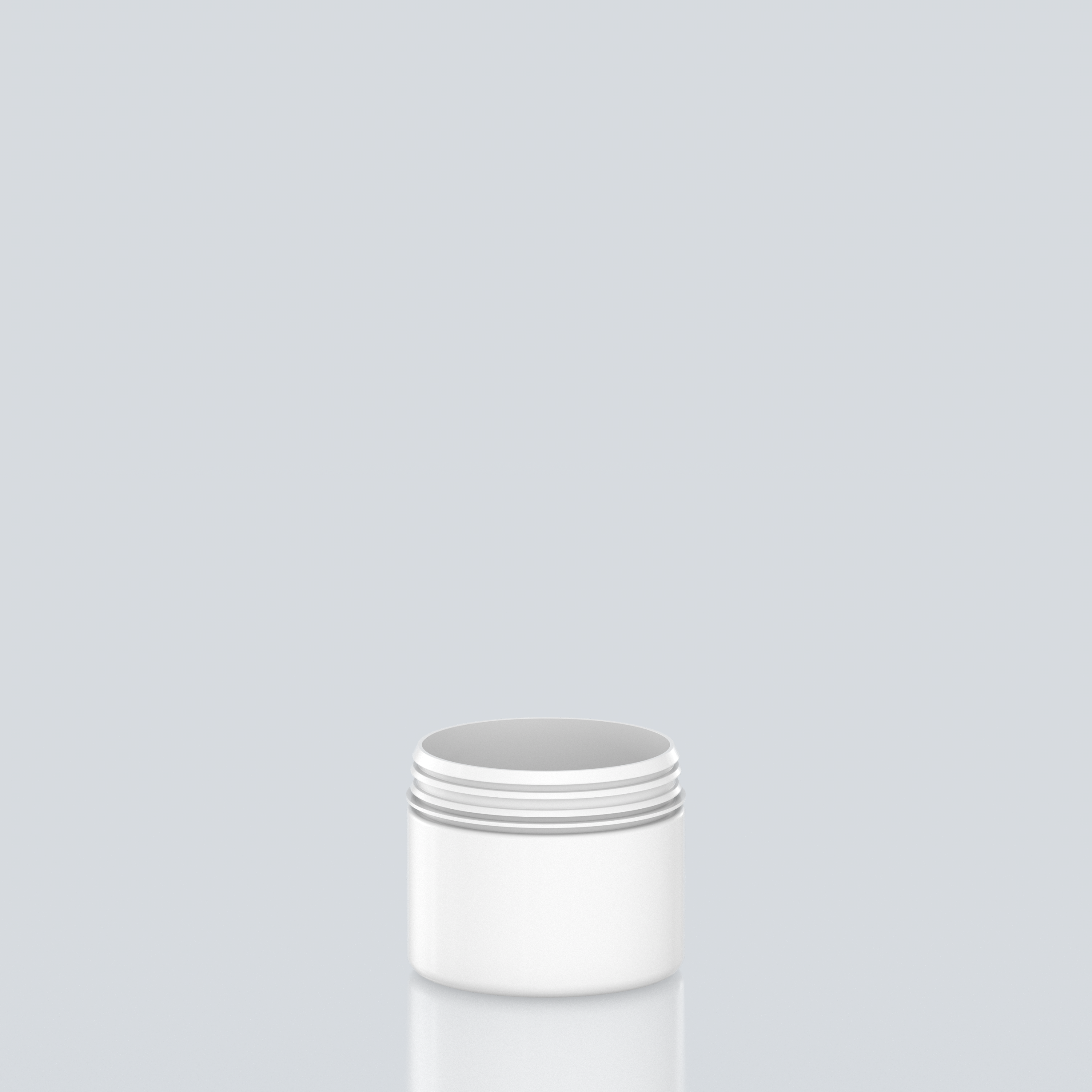 500ml Cylindrical PET Jar - 102SNAP - White