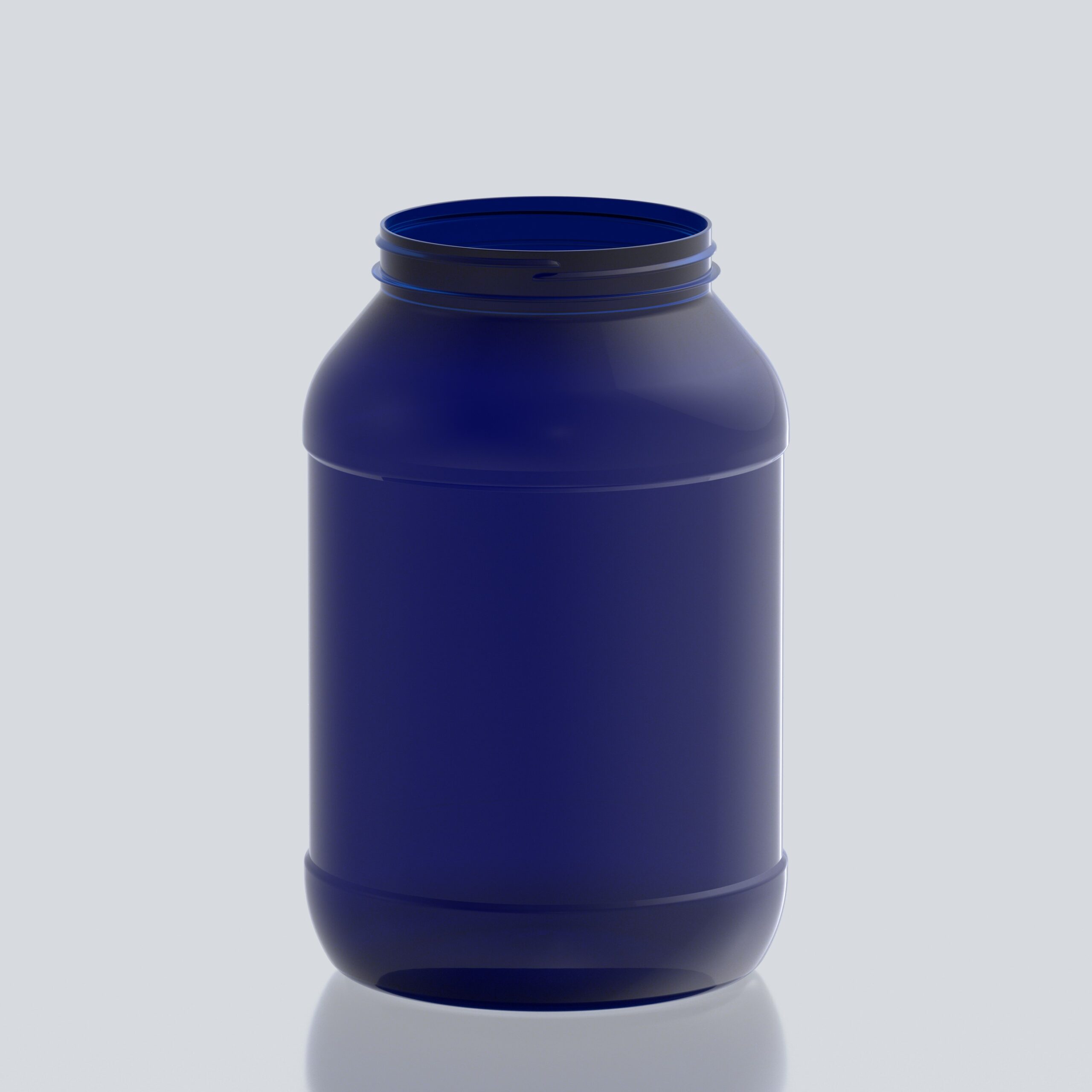 6000ml Round PET Jar - 127Special - Blue