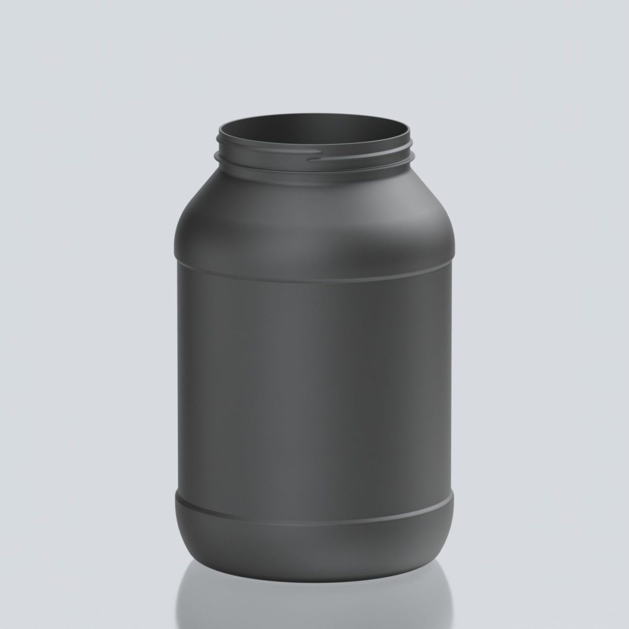 6000ml Round PET Jar - 127Special - Silver