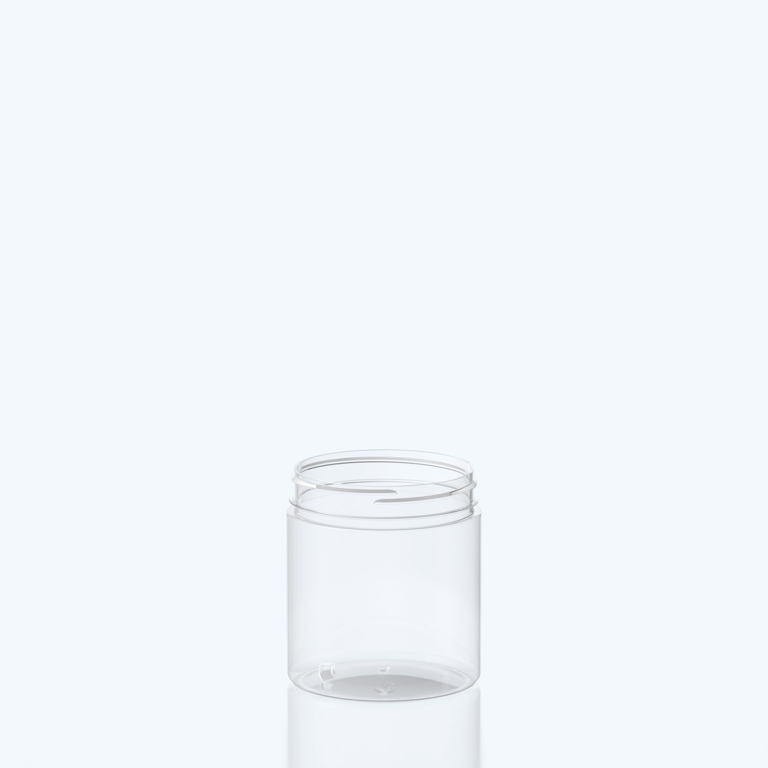 750ml Cylindrical High Neck PET Jar  - 100SP400 high - Clear