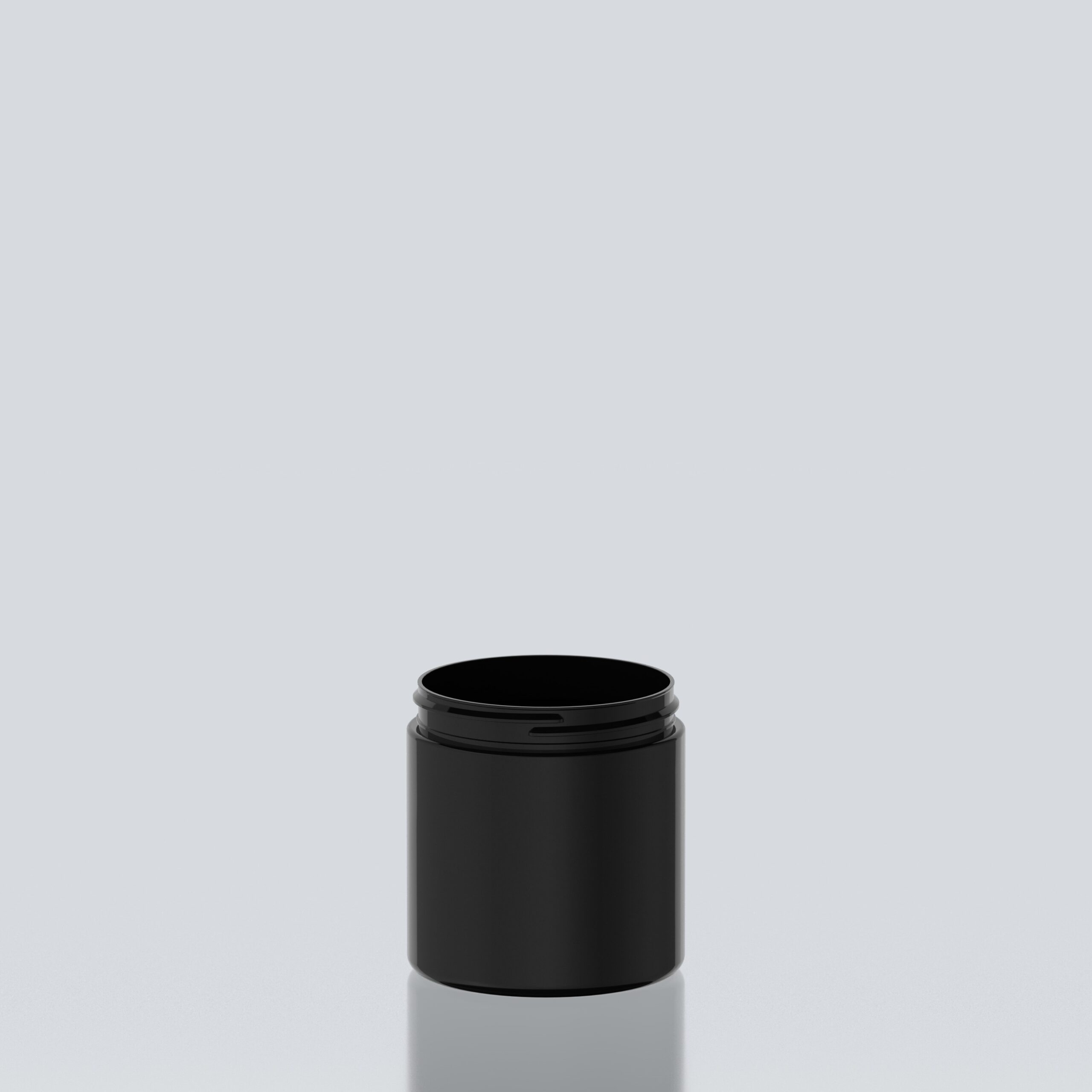 750ml Cylindrical PET Jar - 100SP400 - Black