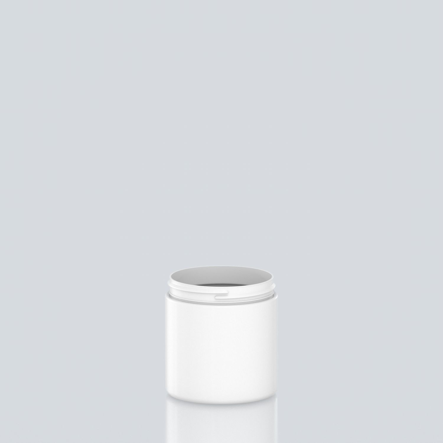 750ml Cylindrical PET Jar - 100SP400 - White