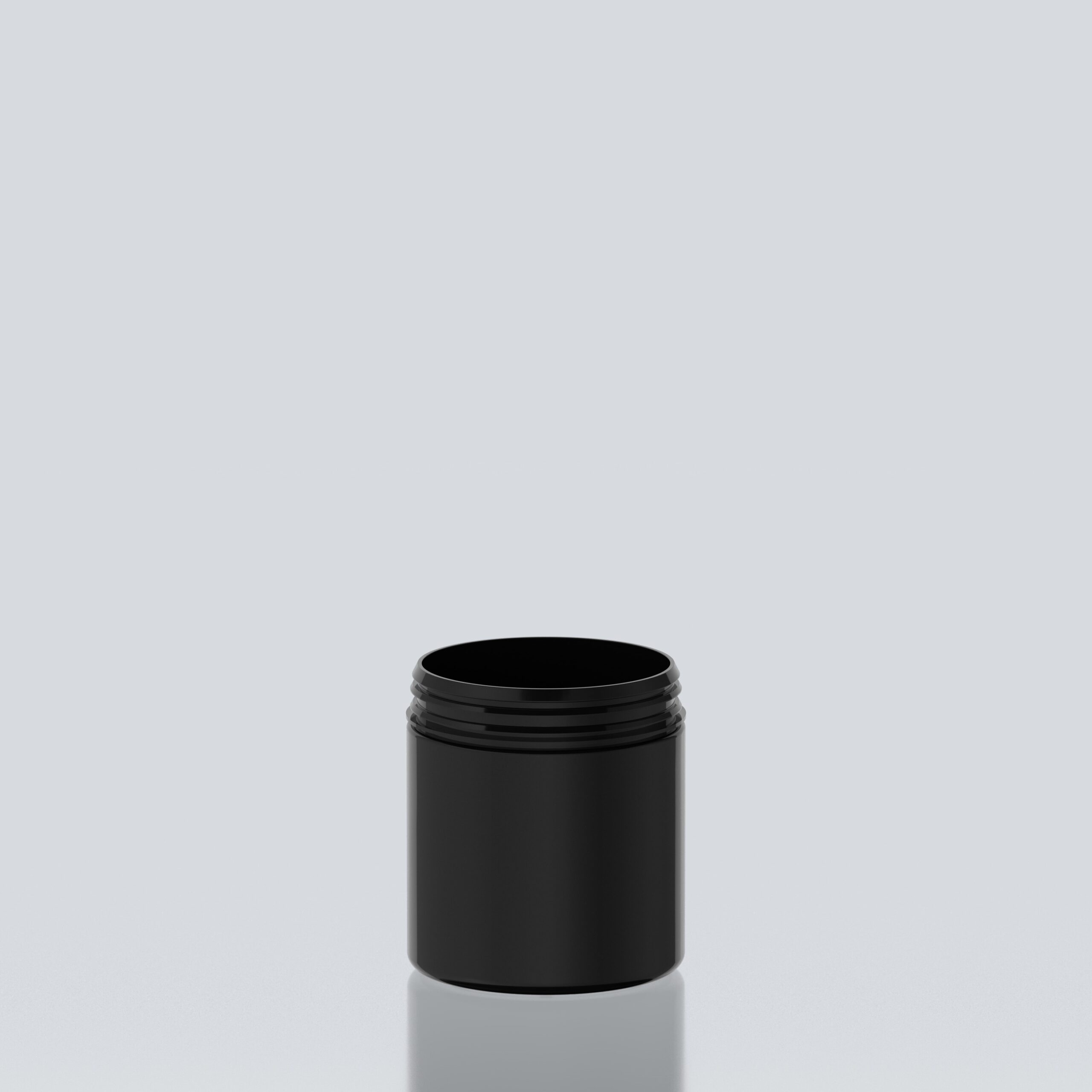 750ml Cylindrical PET Jar - 102SNAP - Black