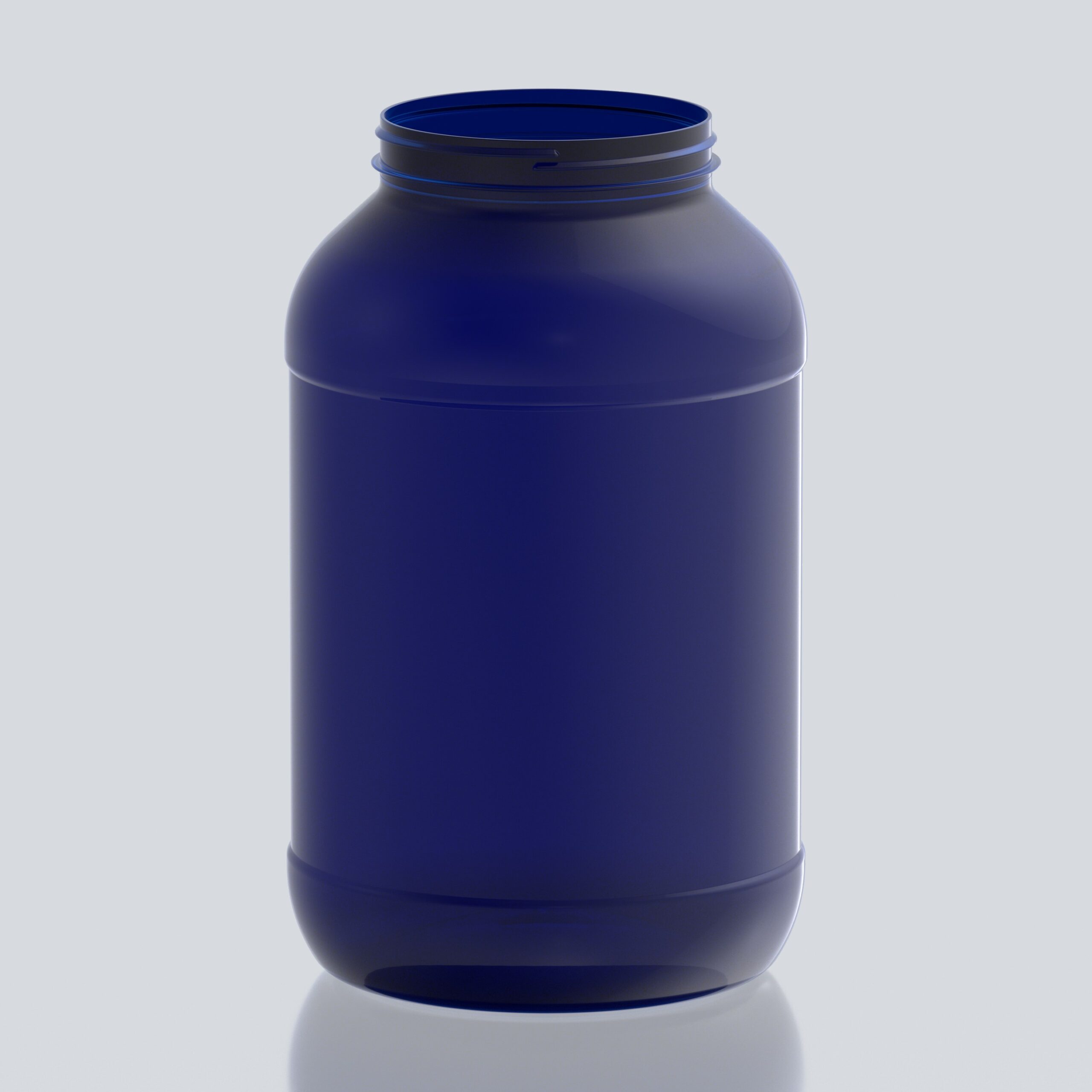8L Round PET Jar - 127Special - Blue