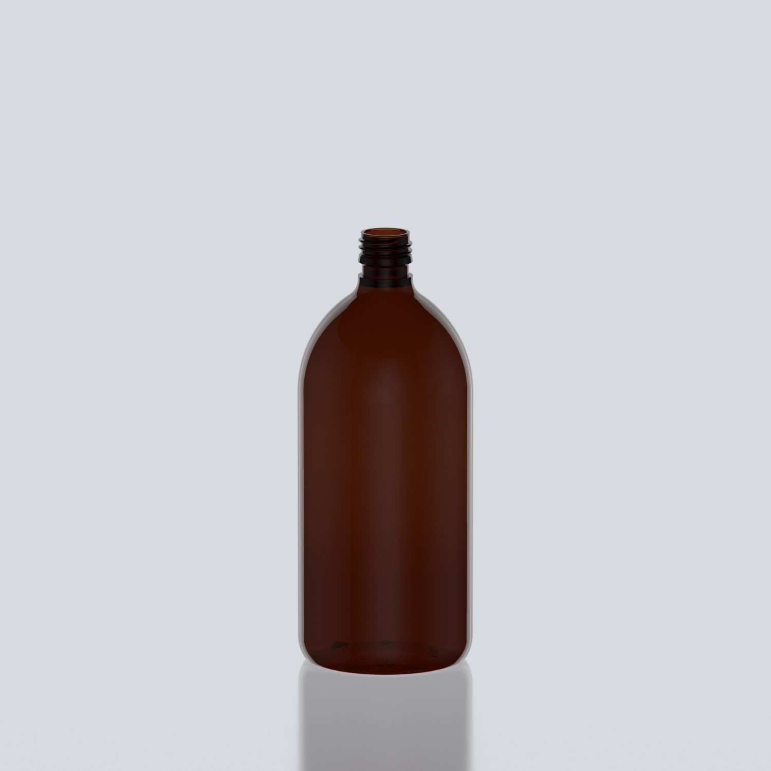 1000ml Syrup PET Bottle  - 28ROPP - Amber
