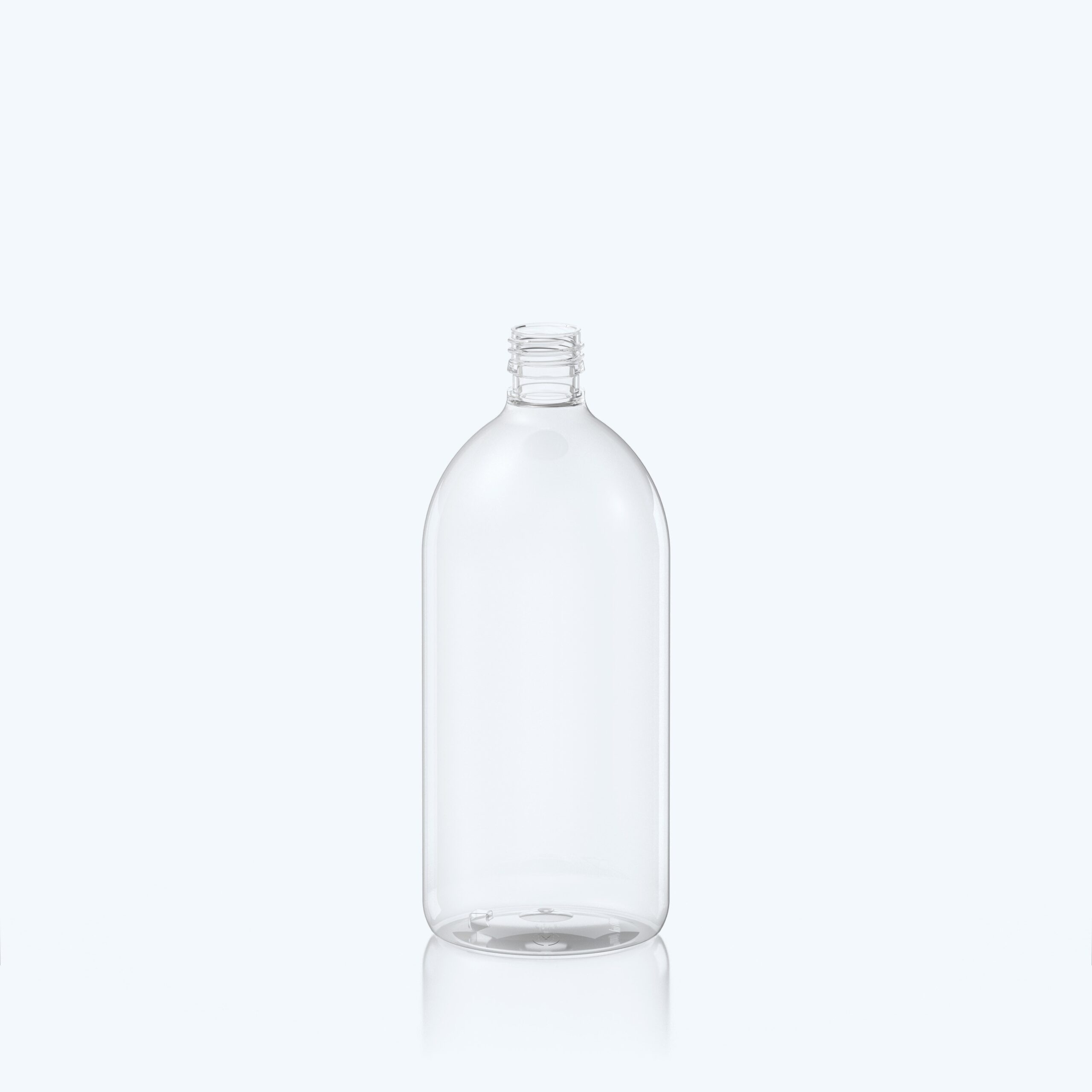 1000ml Syrup PET Bottle  - 28ROPP - Clear