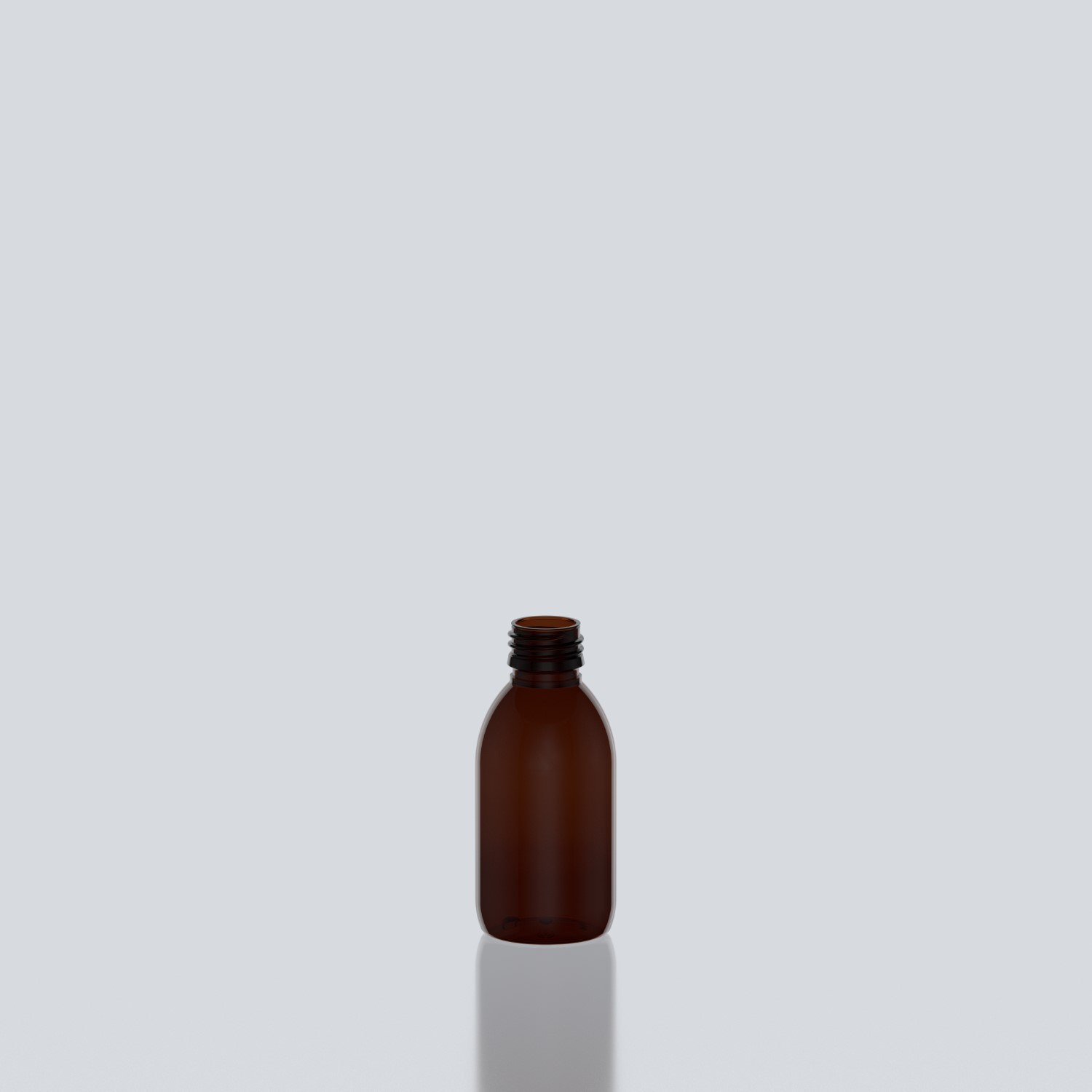 150ml Syrup PET Bottle - 28ROPP - Amber