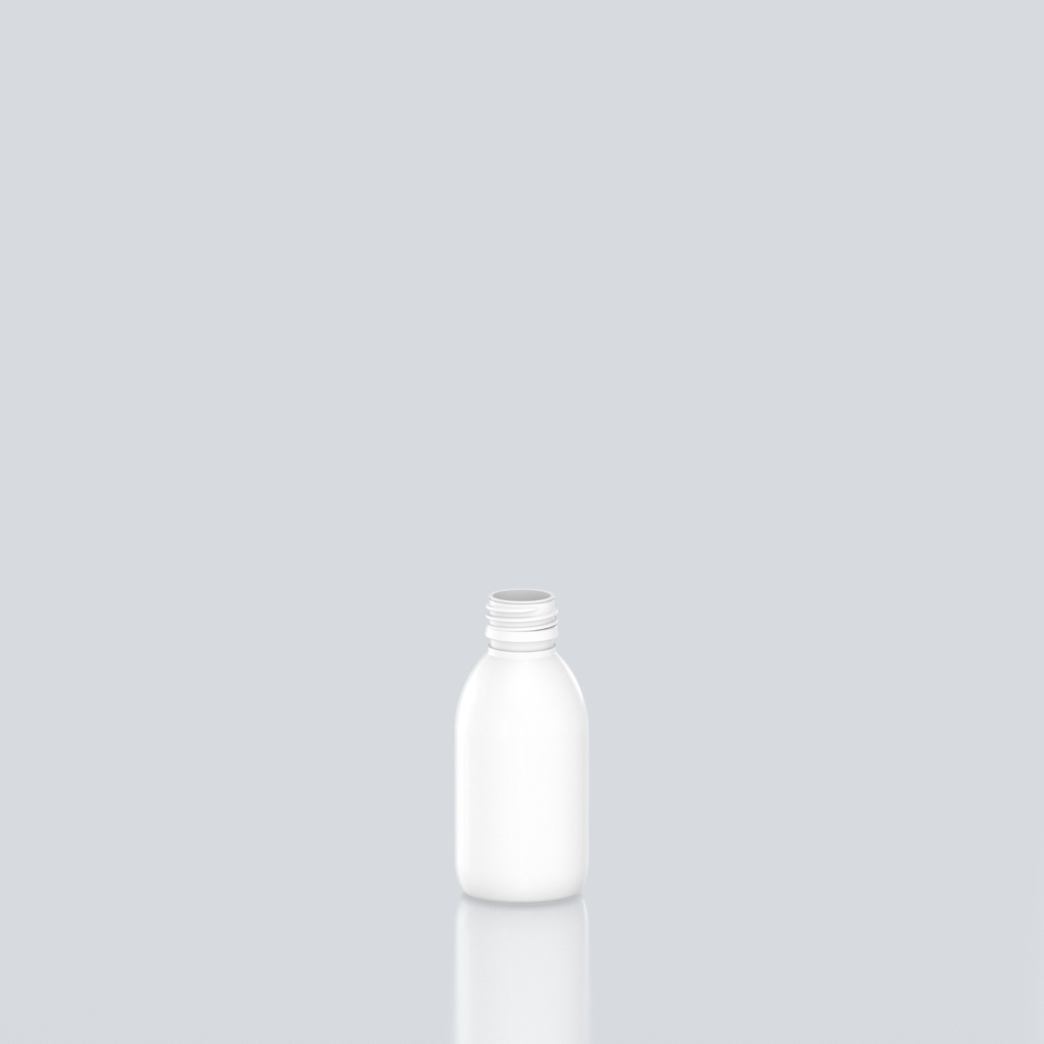 150ml Syrup PET Bottle - 28ROPP - White