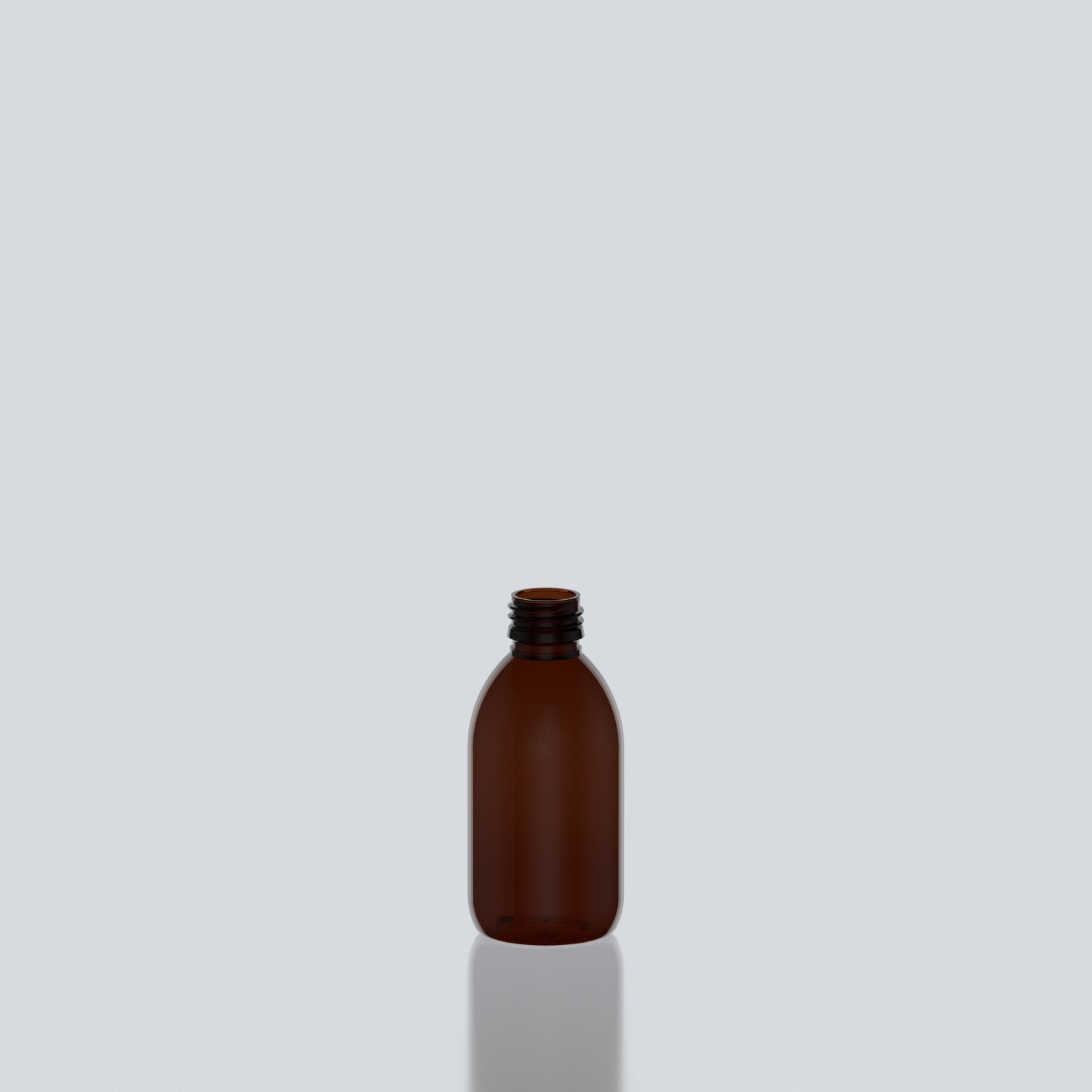 200ml Syrup PET Bottle - 28ROPP - Amber