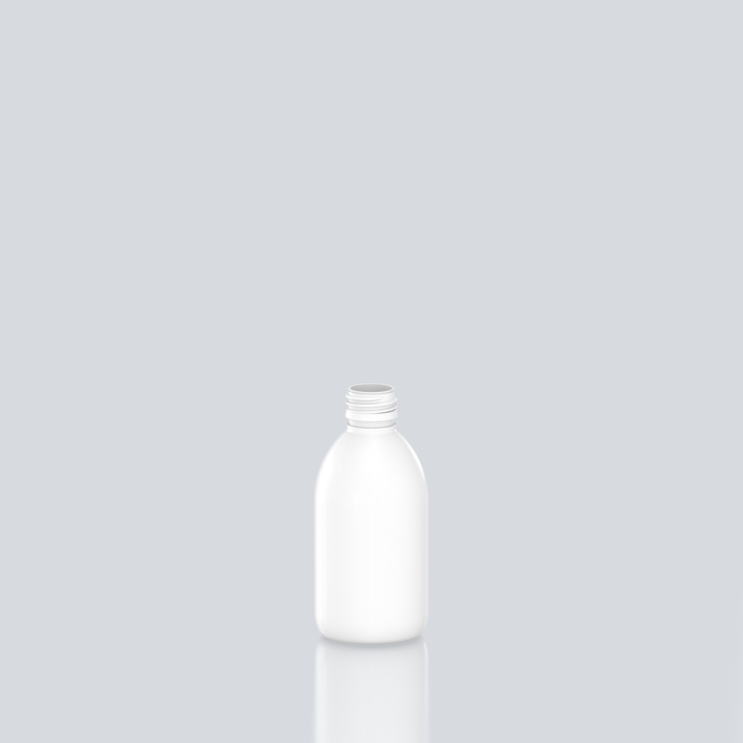 250ml Syrup PET Bottle - 28ROPP - White